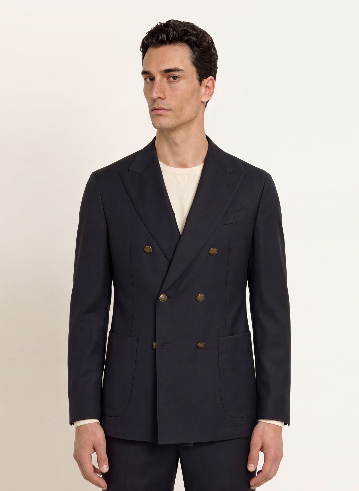 windsor. SALERNOS Shaped Fit Suit Jacket: 401 Dark Blue 401
