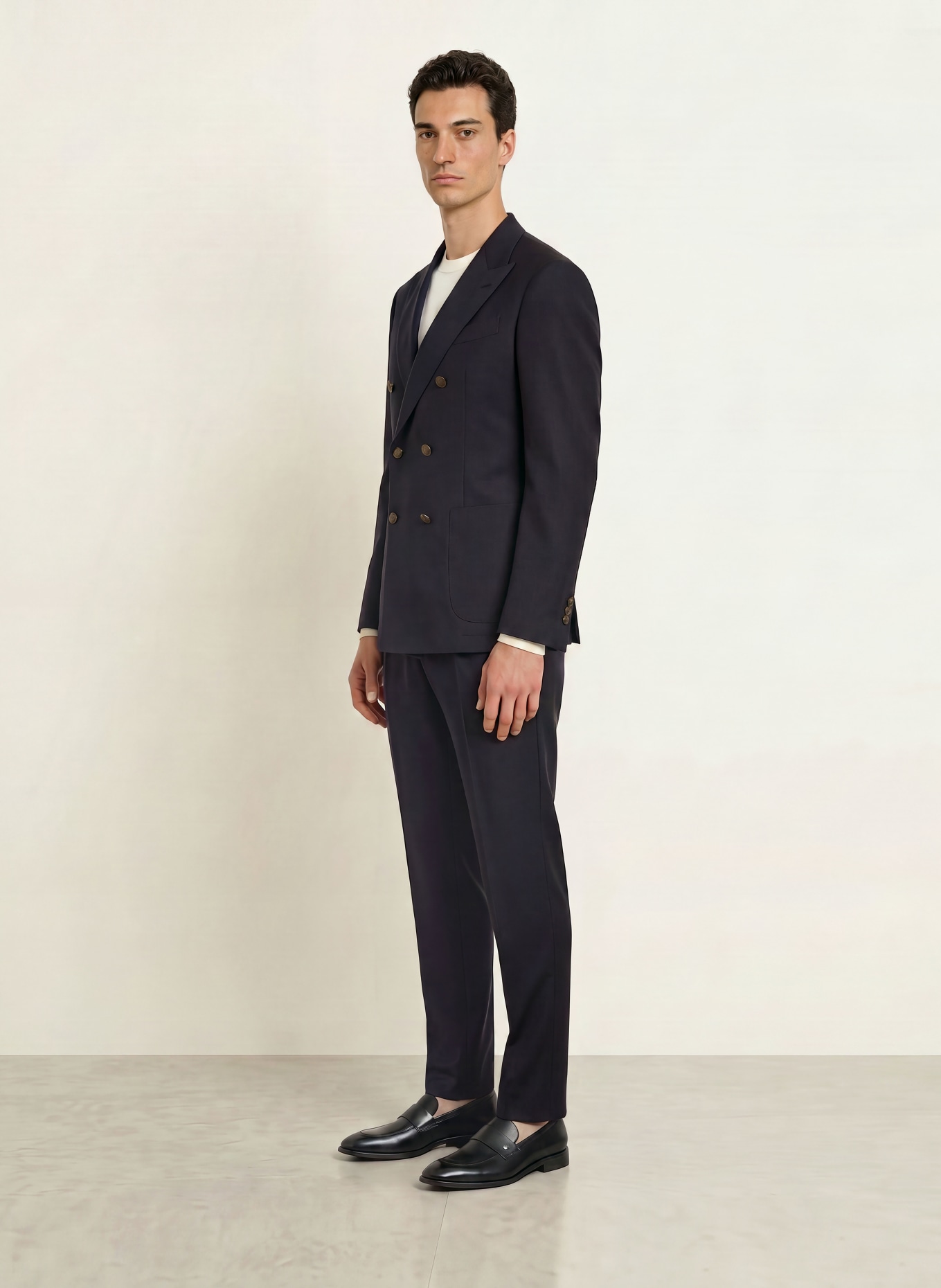 windsor. SALERNOS Shaped Fit Suit Jacket: 401 Dark Blue 401