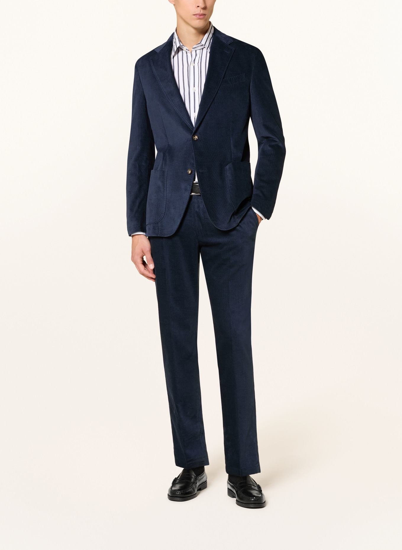 windsor. Anzugsakko GIRO Shaped Fit aus Cord: 425 Medium Blue 425