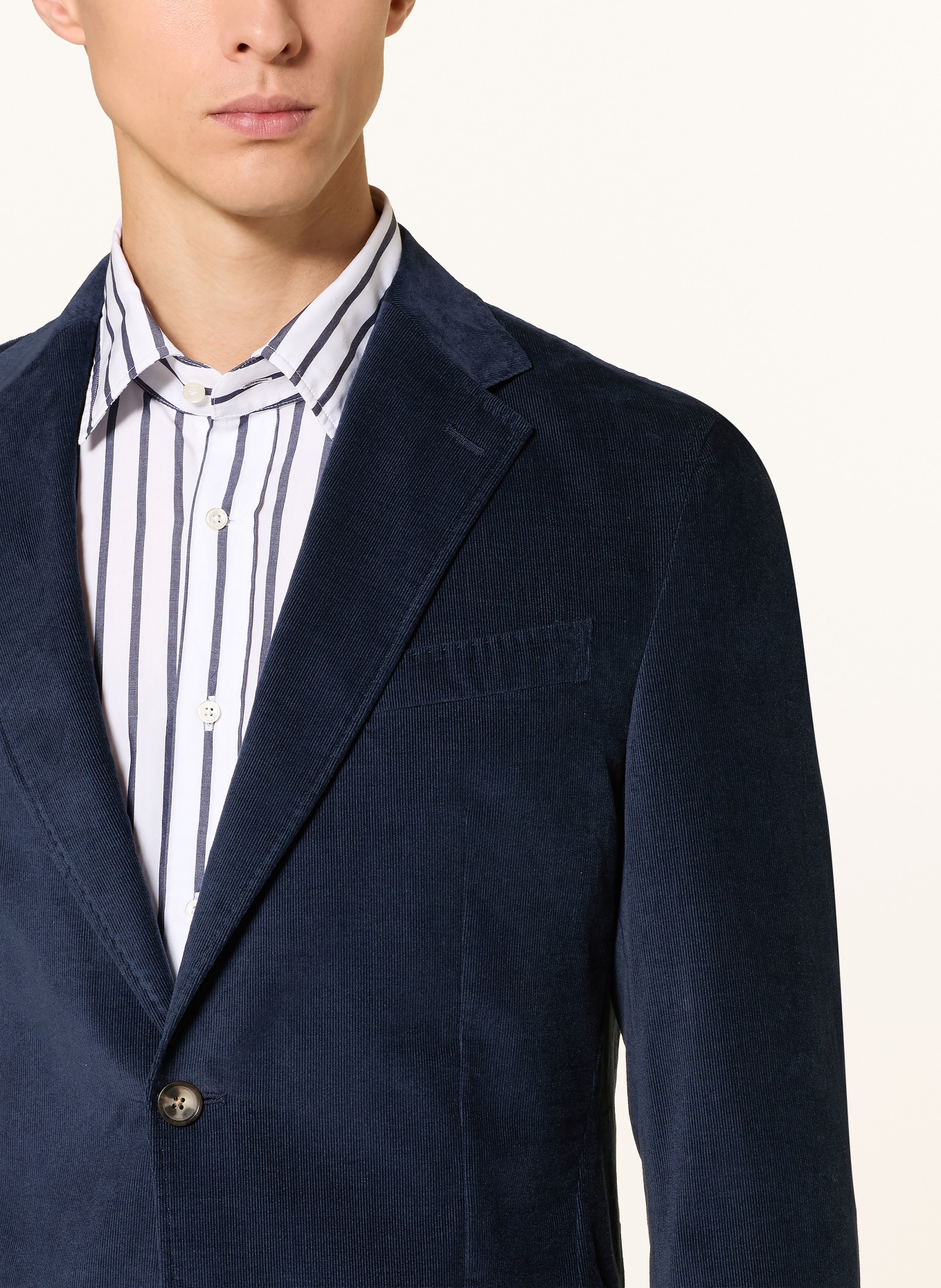 windsor. Anzugsakko GIRO Shaped Fit aus Cord: 425 Medium Blue 425
