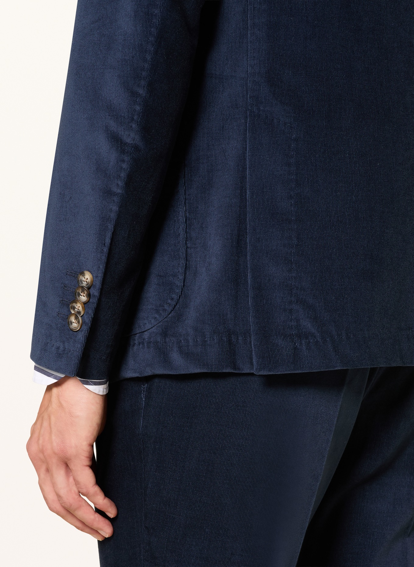 windsor. Anzugsakko GIRO Shaped Fit aus Cord: 425 Medium Blue 425