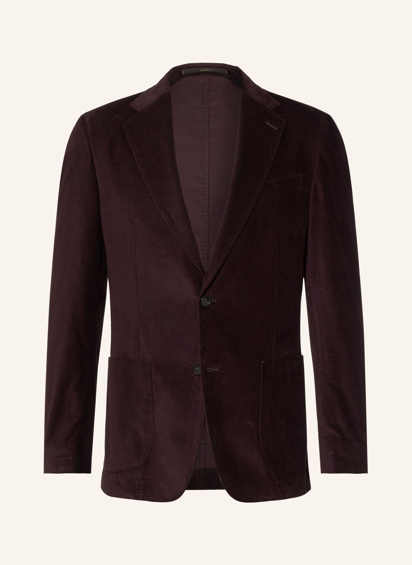windsor. Veston de costume GIRO Shaped Fit en velours côtelé: 630 Lt/Pastel Red 630