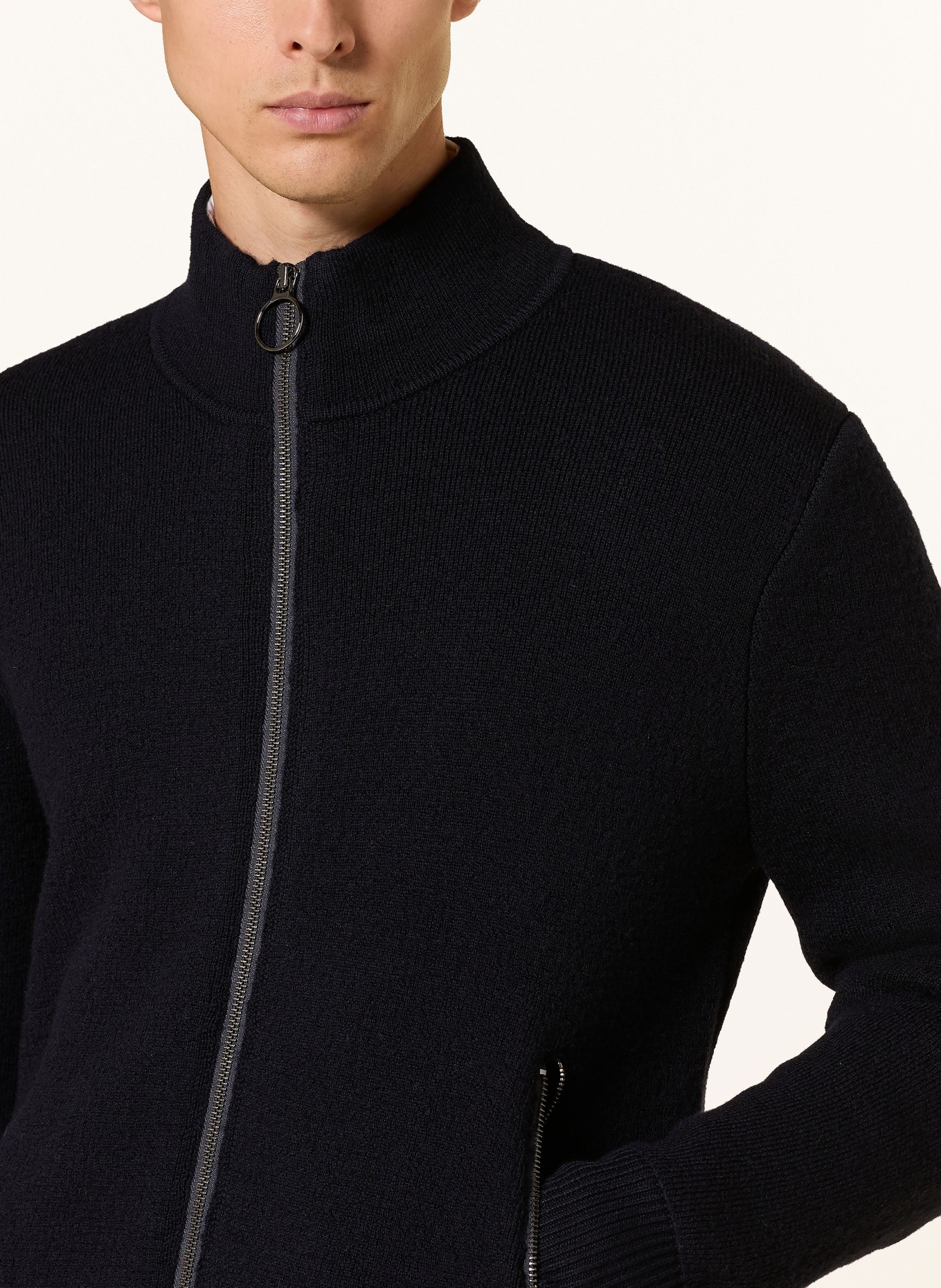 windsor. Strickjacke NILS-J: DUNKELBLAU