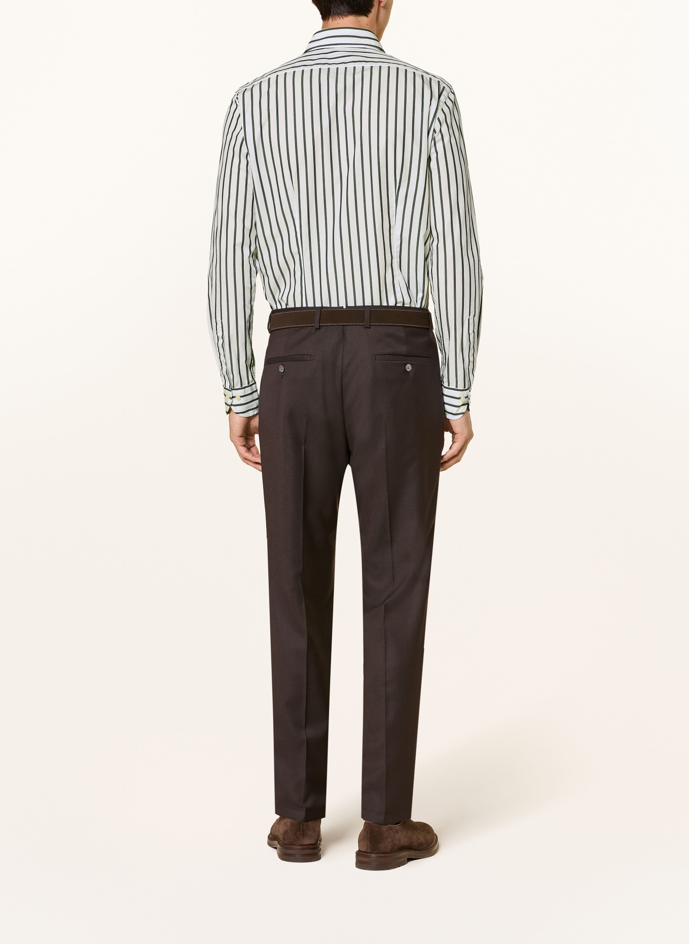 windsor. Hemd LAPO-W Shaped Fit: WEISS / DUNKELBLAU