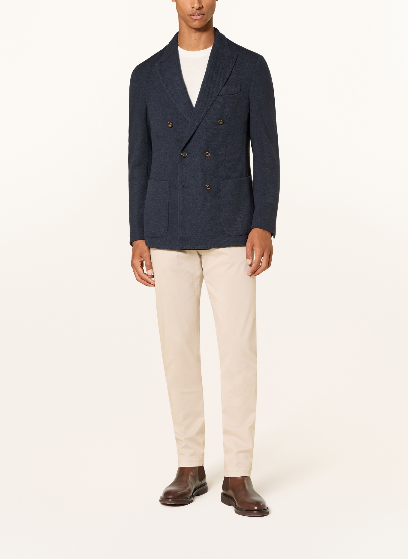 eleventy Jerseysakko Extra Slim Fit: DUNKELBLAU
