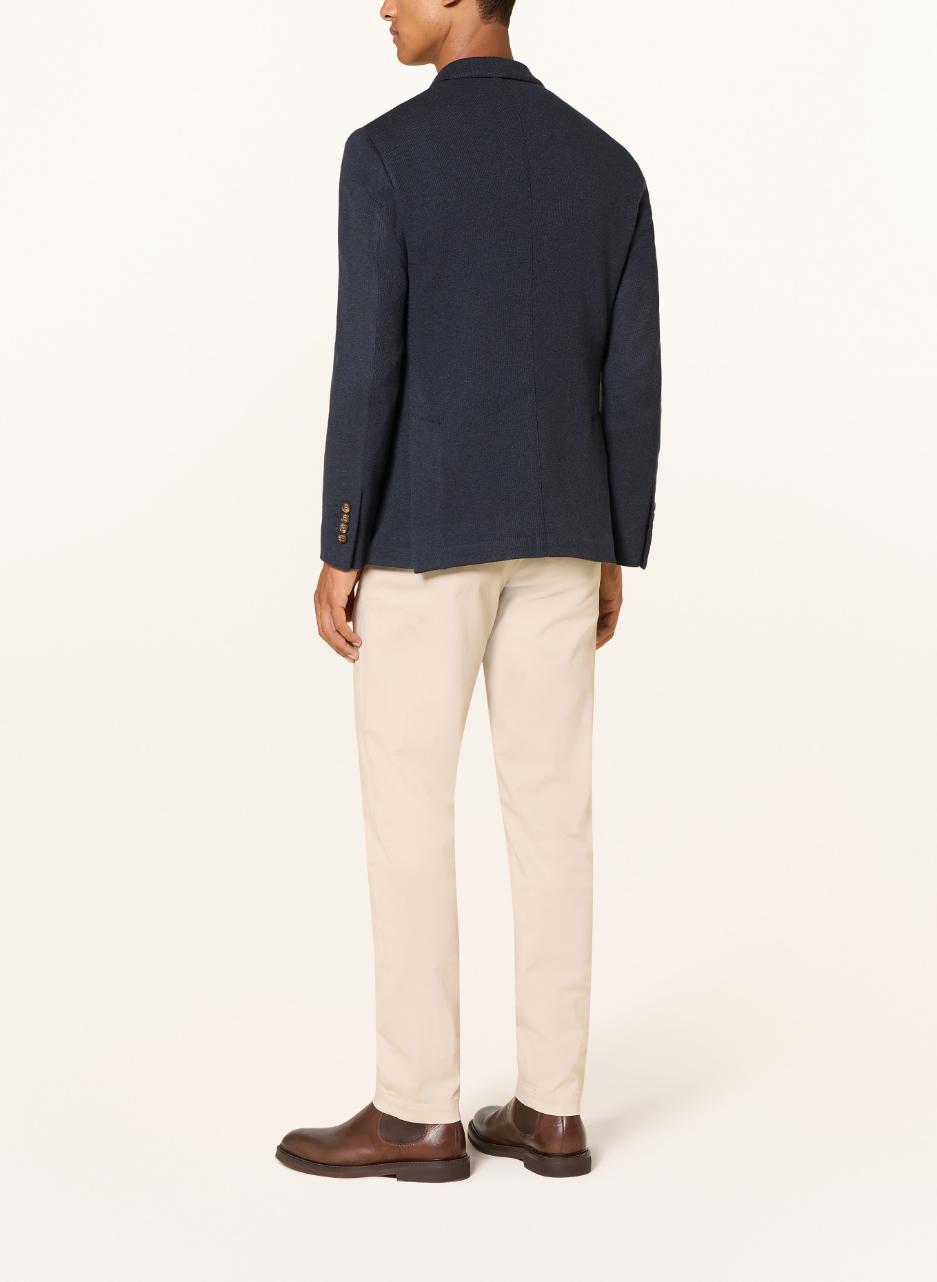 eleventy Jerseysakko Extra Slim Fit: DUNKELBLAU