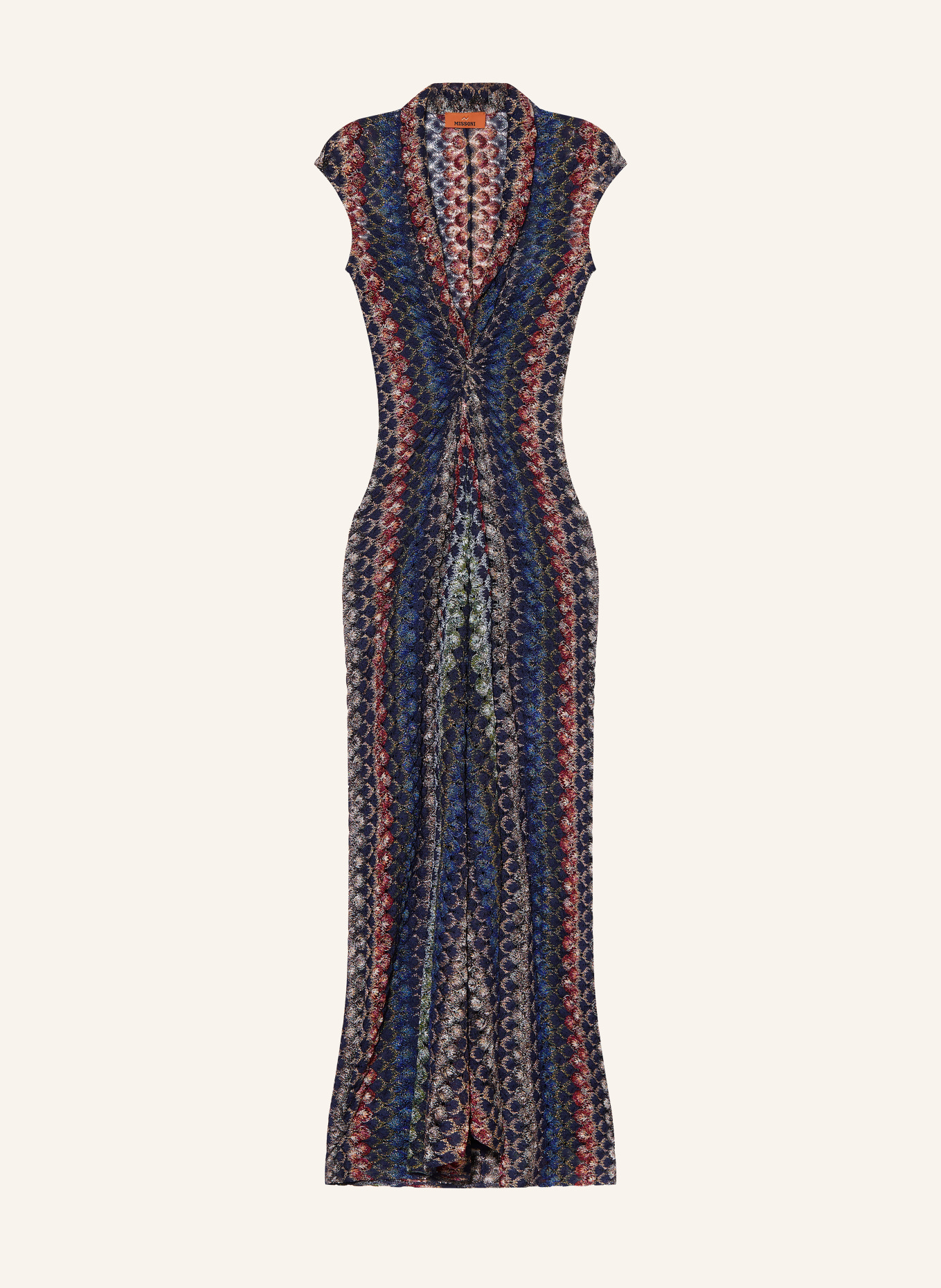 MISSONI Abendkleid: DUNKELBLAU / DUNKELROT / GRÜN