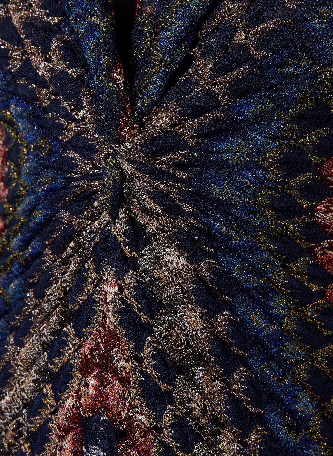 MISSONI Abendkleid: DUNKELBLAU / DUNKELROT / GRÜN