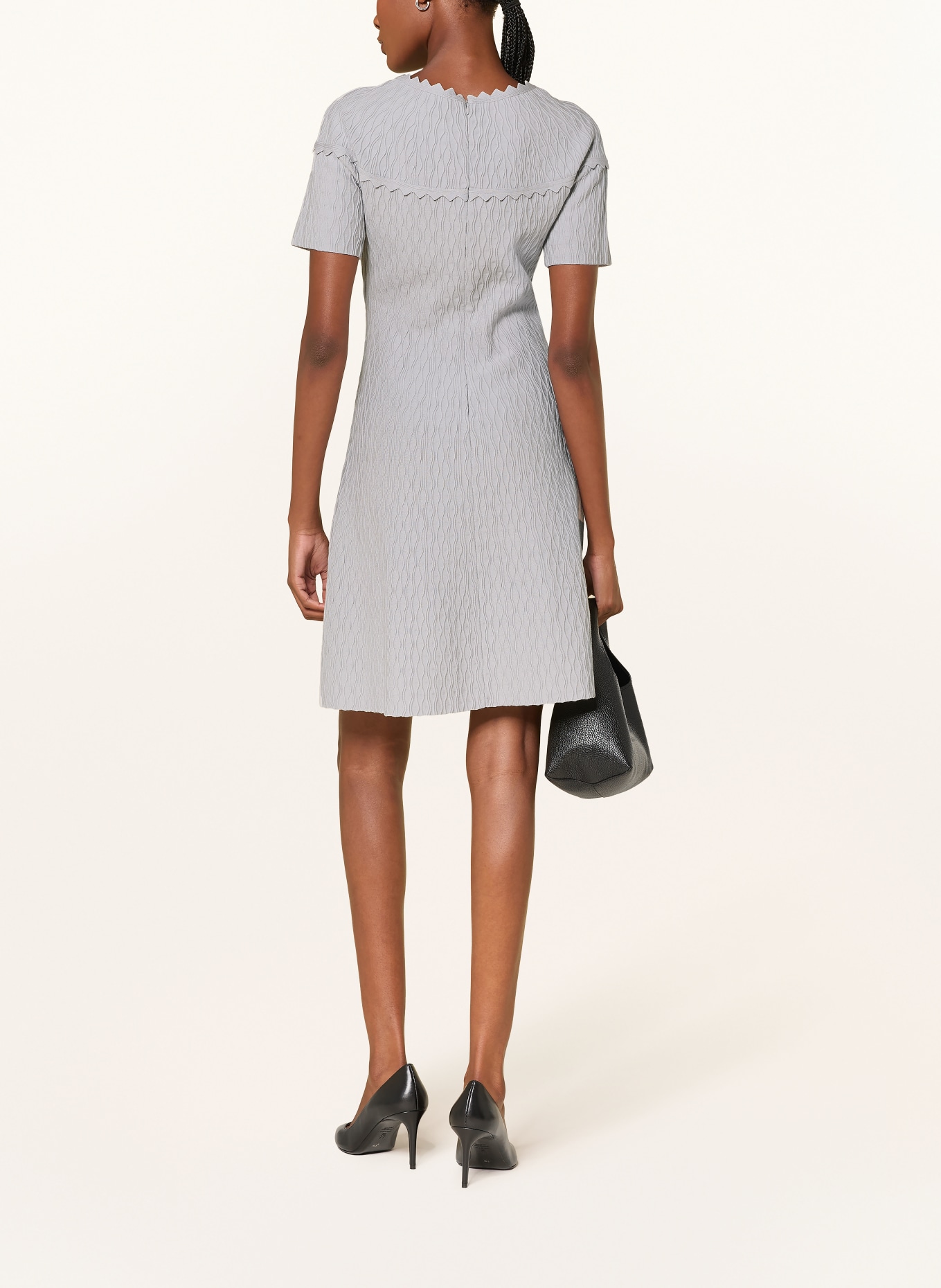 EMPORIO ARMANI Gebreide jurk: GRIJS