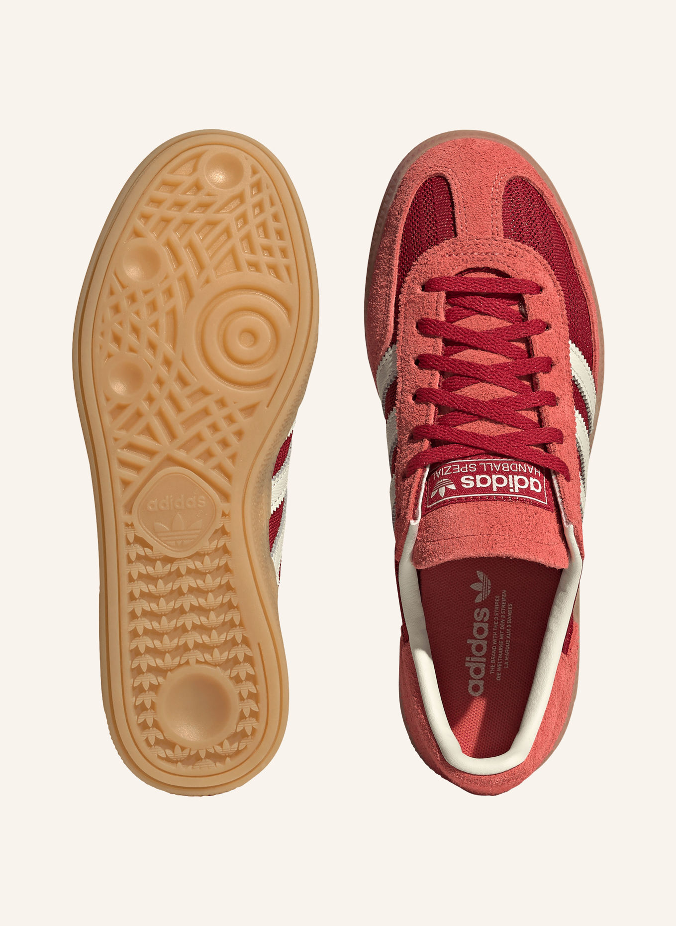 adidas Originals Sneakers SPÉCIALES HANDBALL: ROUGE / ROUGE CLAIR / BLANC