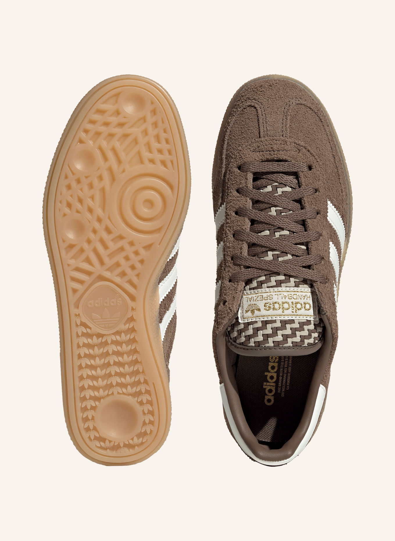 adidas Originals Sneakersy SPECJALNE DO PIŁKI RĘCZNEJ: BRĄZOWY / ZŁOTY / BIAŁY