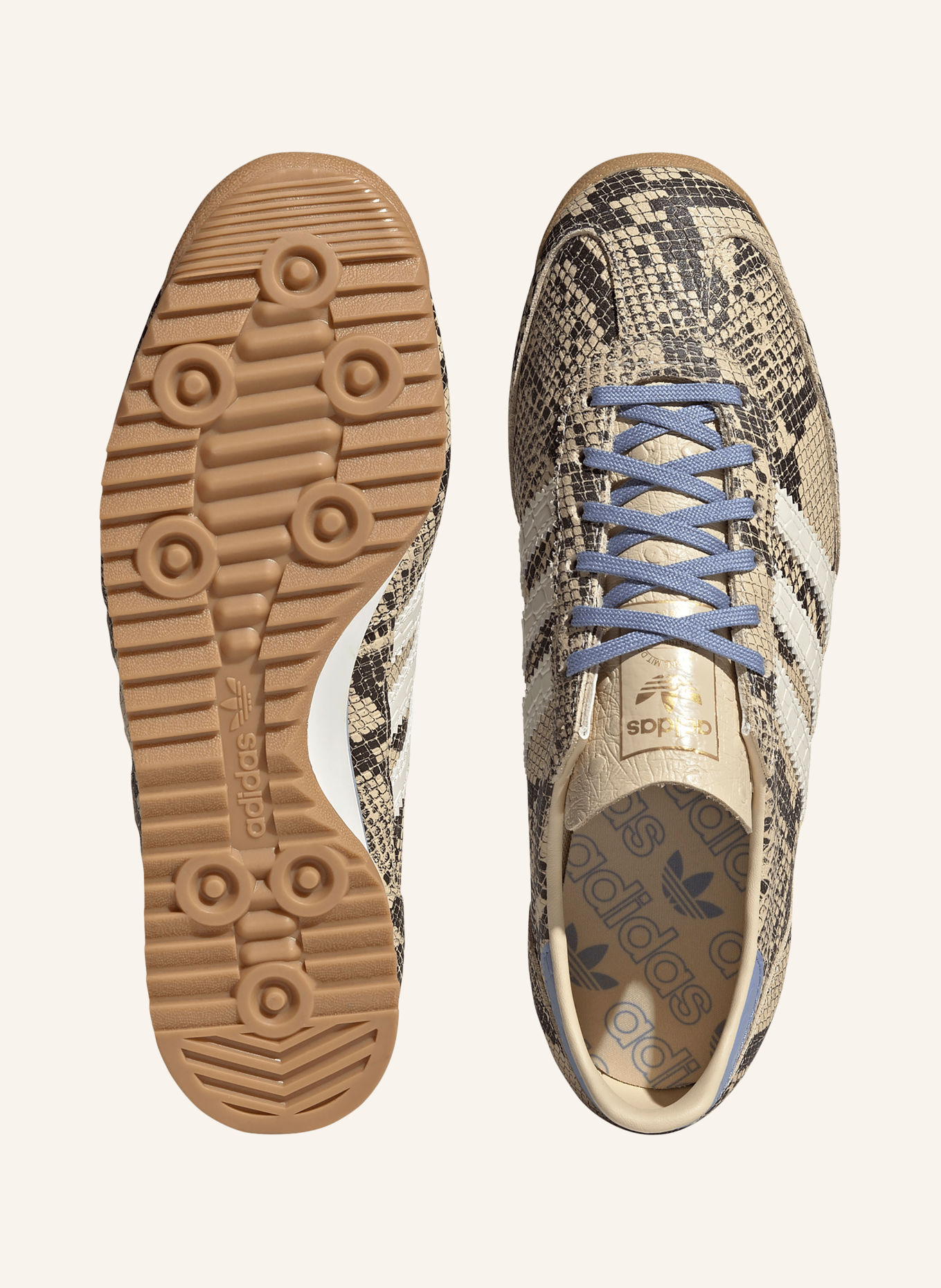 adidas Originals Sneakers SL 72 OG: LICHTBRUIN / ECRU / ZWART