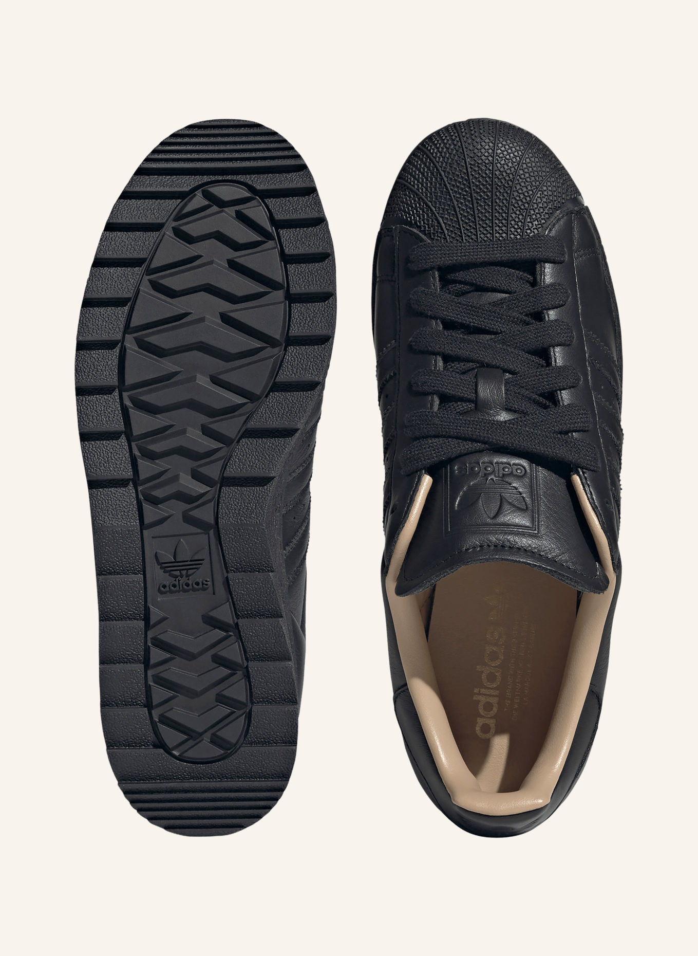 adidas Originals SUPERSTAR II RIPPLE Sneakers: BLACK