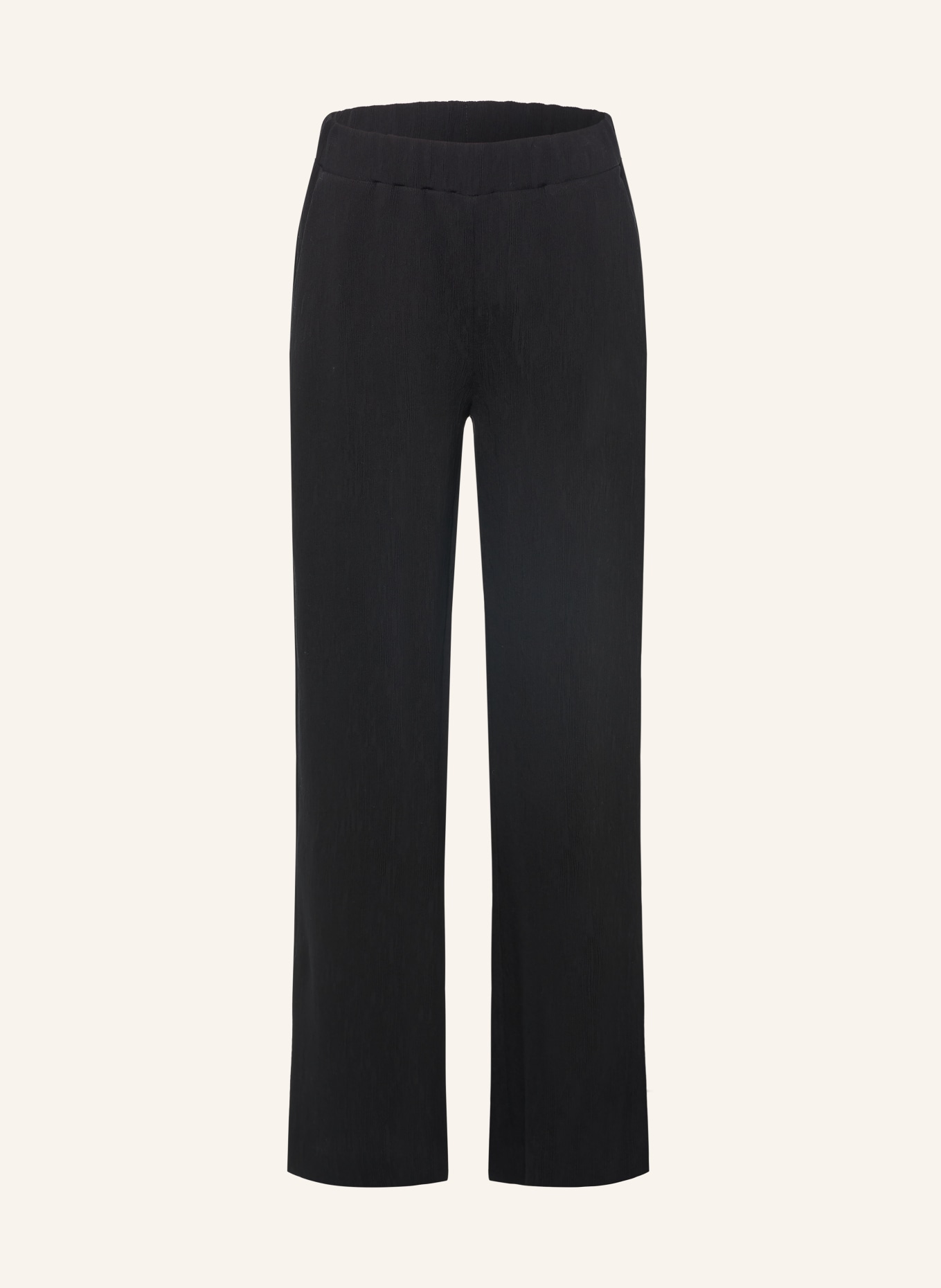 OPUS PANTS Wide-leg trousers MUCIA MOSS: BLACK