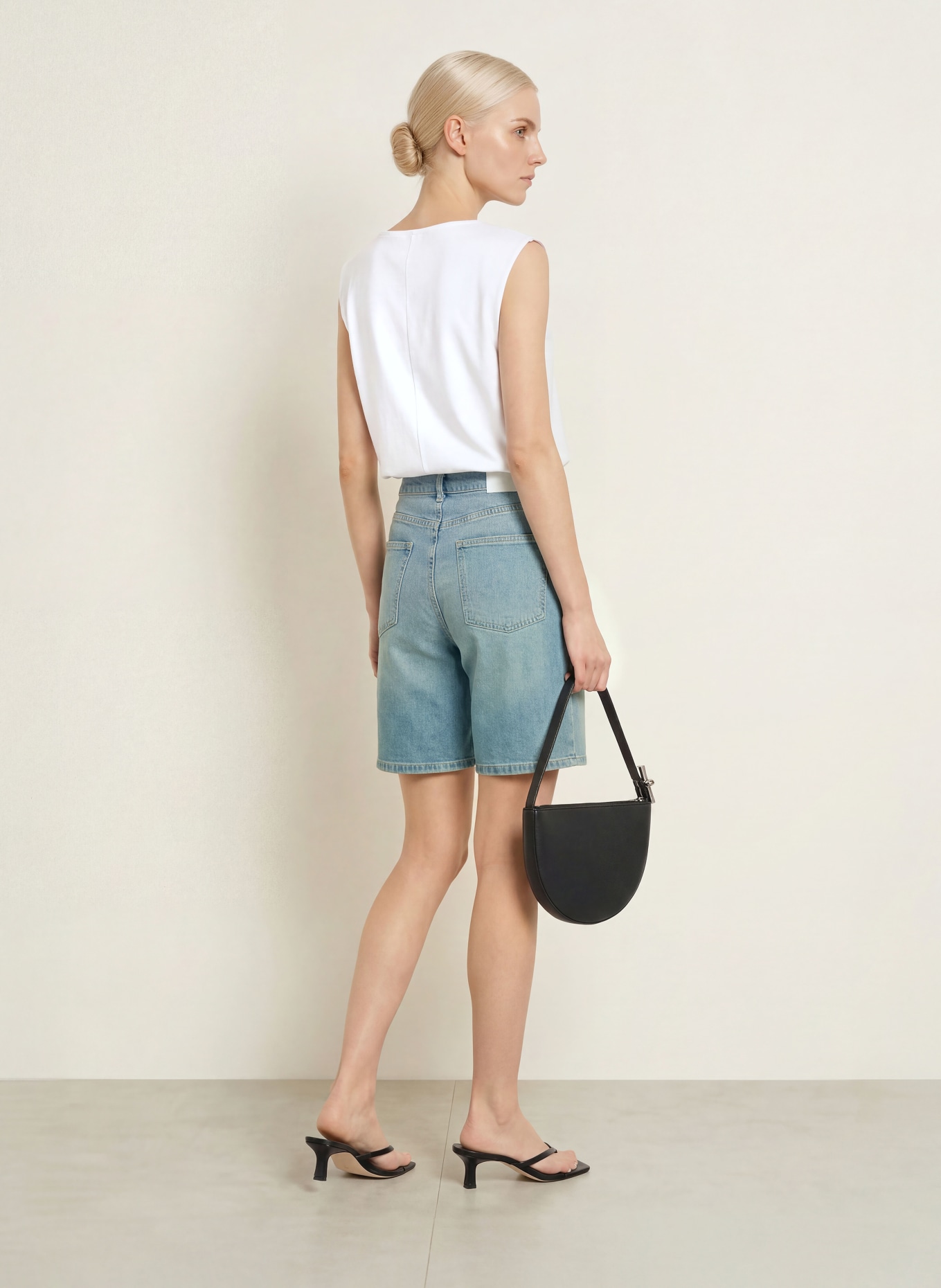 OPUS PANTS Jeansshorts MARI: 70298 mid mustard blue