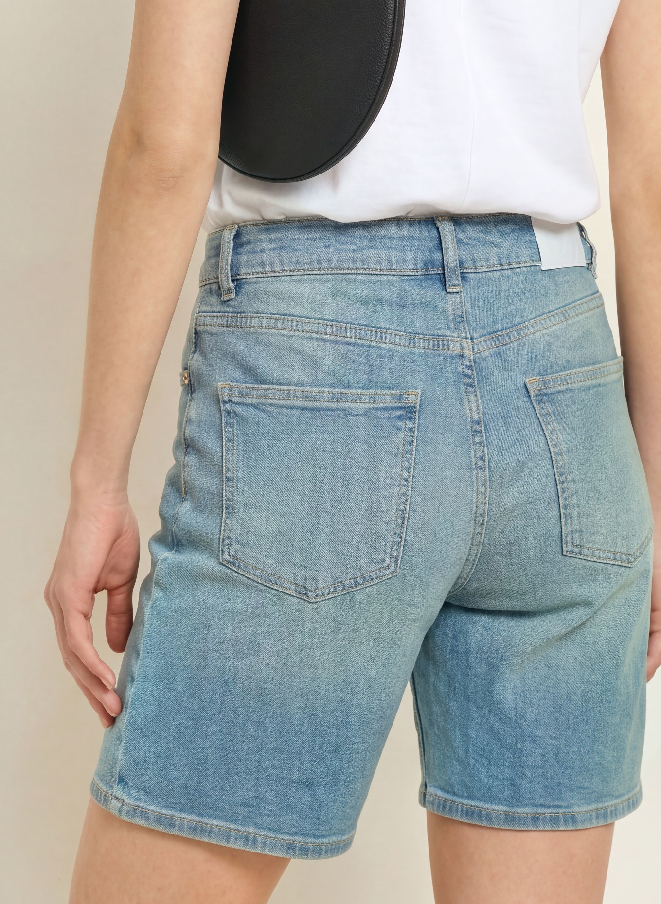 OPUS PANTS Jeansshorts MARI: 70298 mid mustard blue