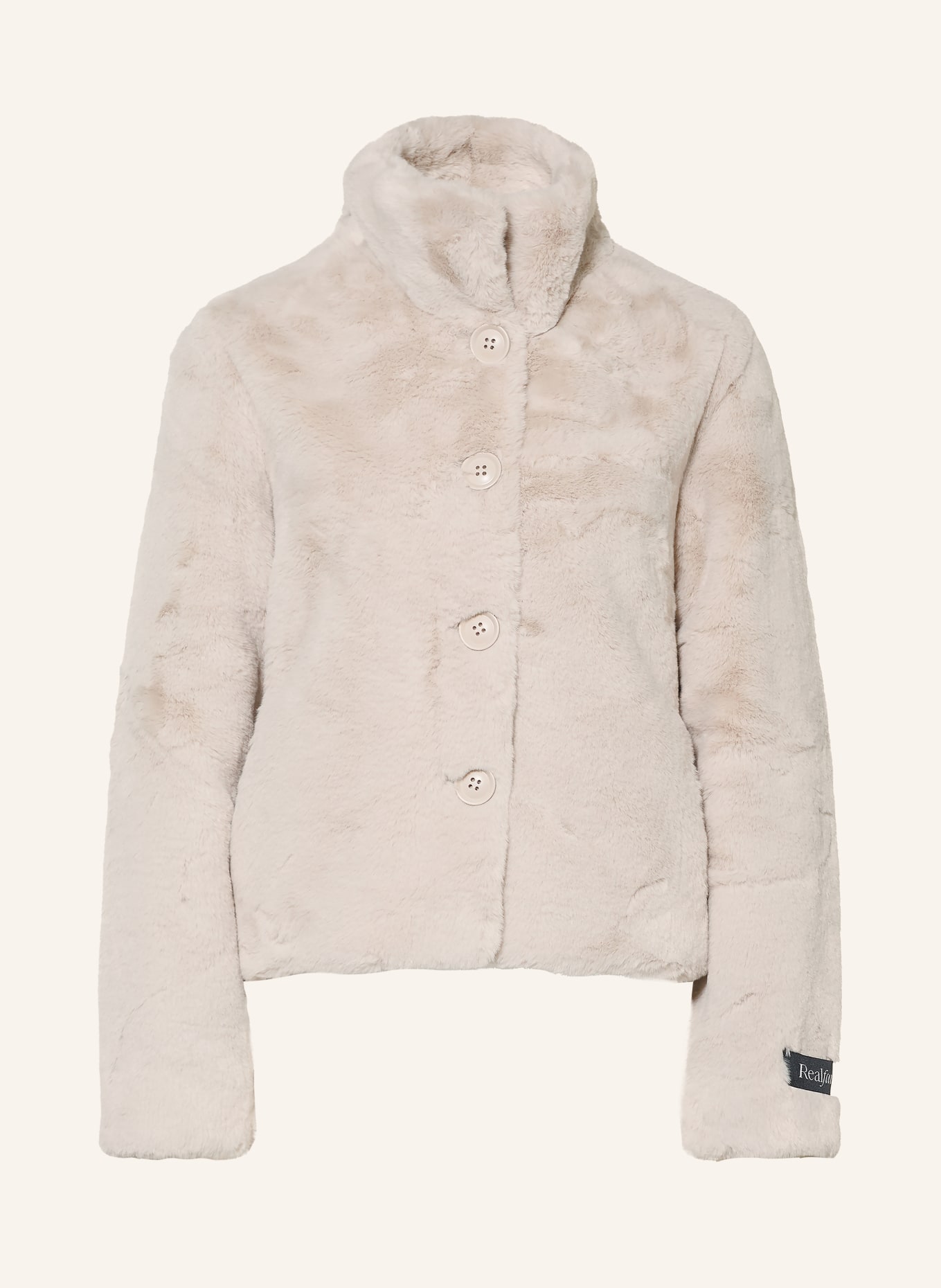 RINO & PELLE Faux fur jacket: CREAM