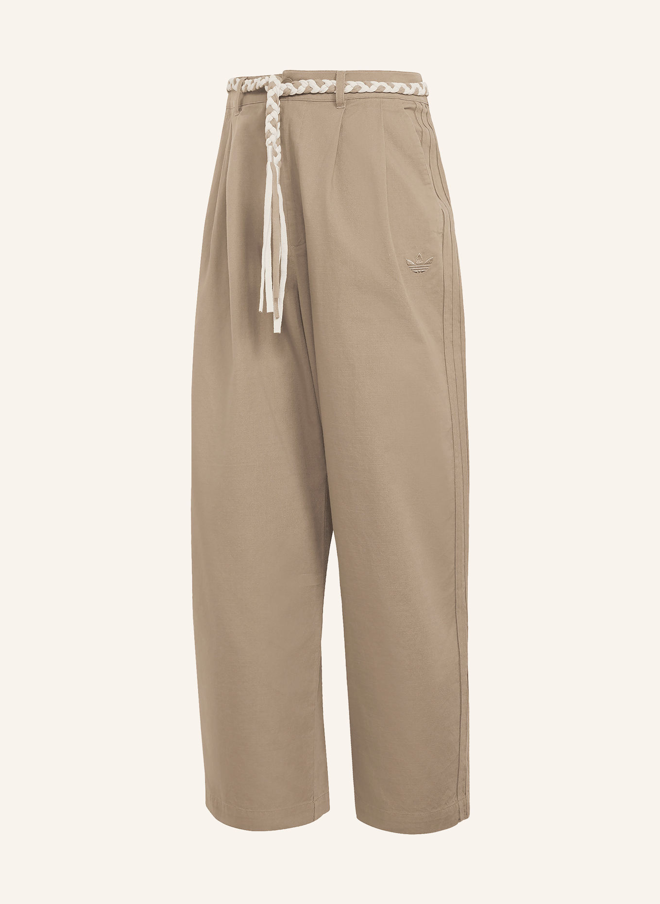 adidas Originals Pantalon RESORT S à bandes de galon: TAUPE / ÉCRU