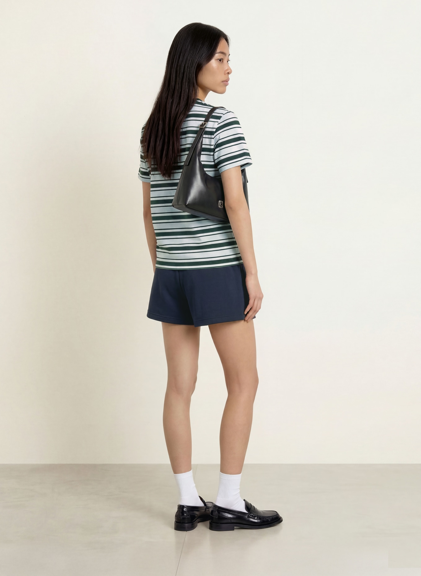 LACOSTE T-shirt: LIGHT BLUE / DARK GREEN / WHITE