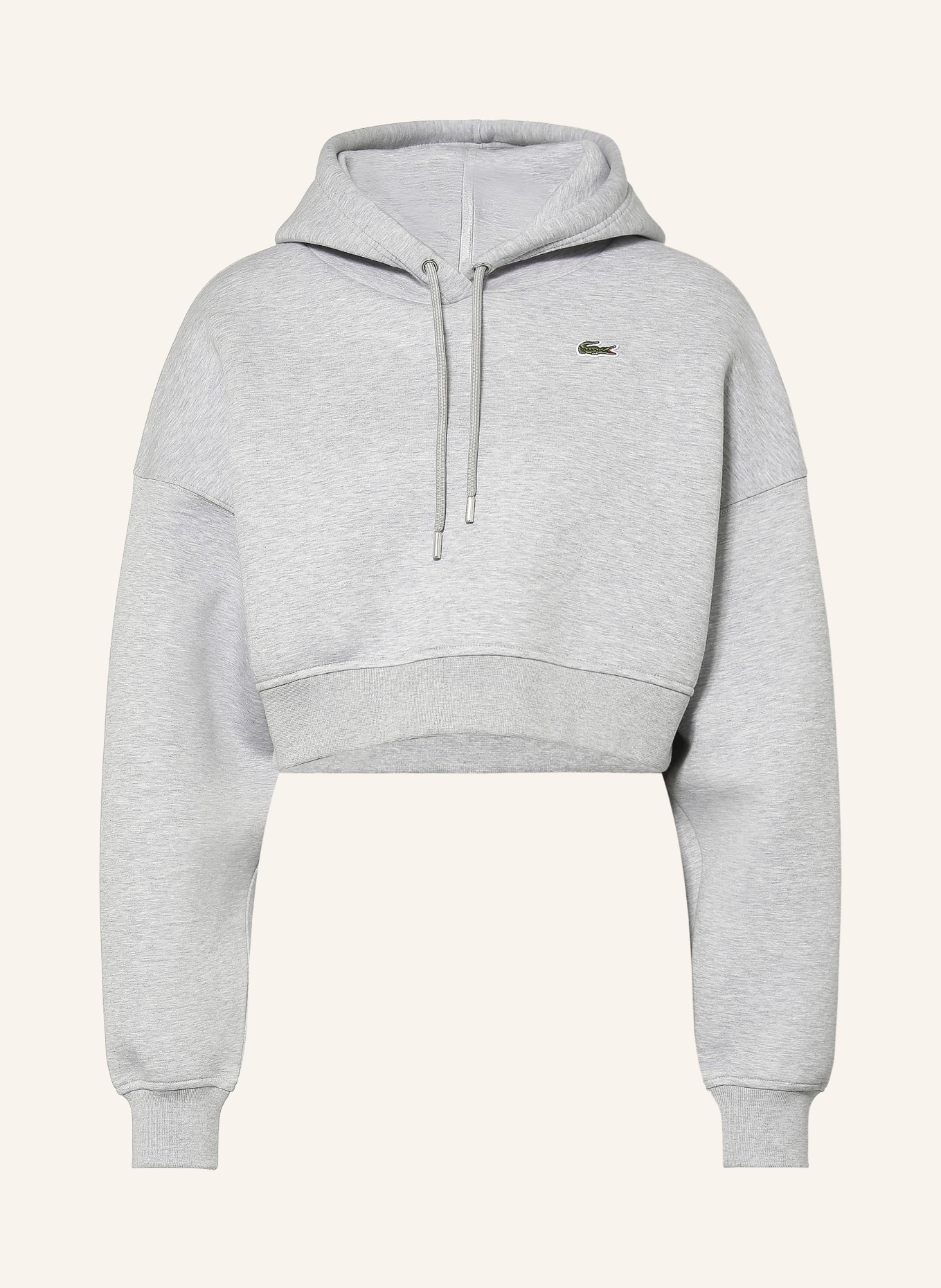 LACOSTE Bluza z kapturem oversize: SZARY