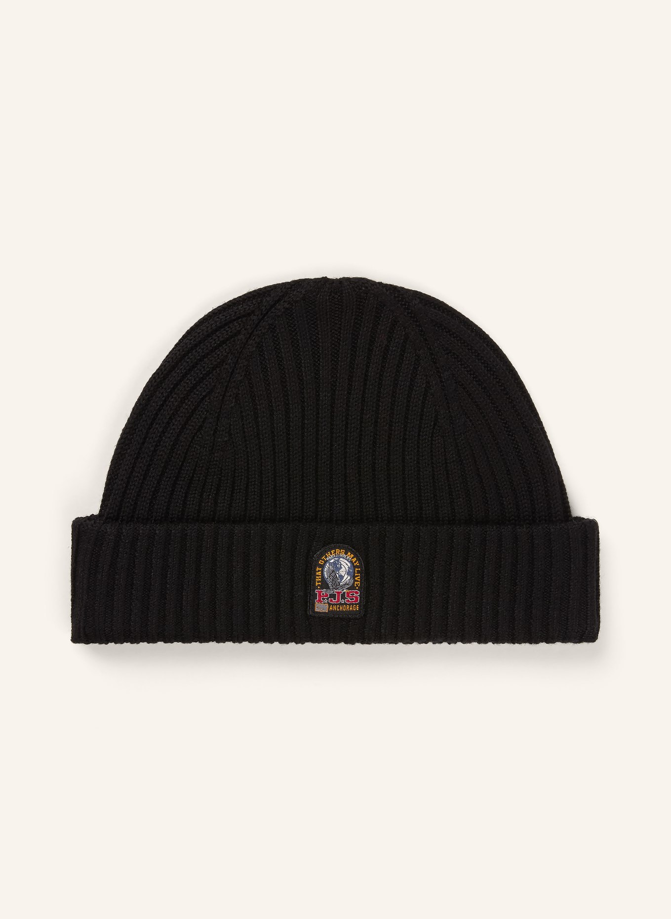 PARAJUMPERS Mütze MATIO mit Merinowolle: SCHWARZ