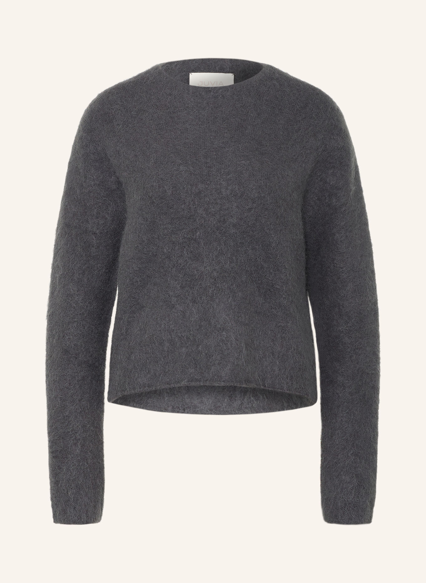 Juvia Trui SOLEA met alpaca: DONKERGRIJS