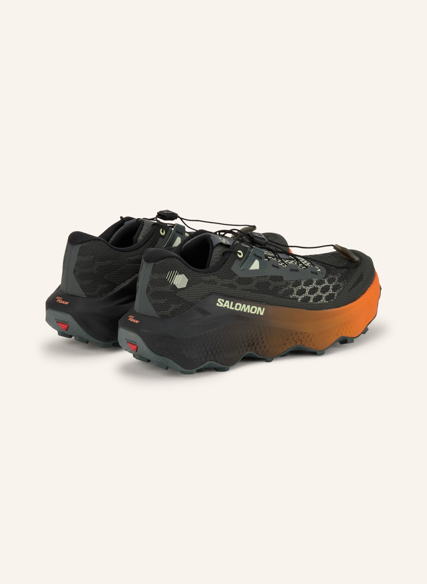SALOMON ULTRA GLIDE 4 Trail running shoes: BLACK / LIGHT YELLOW