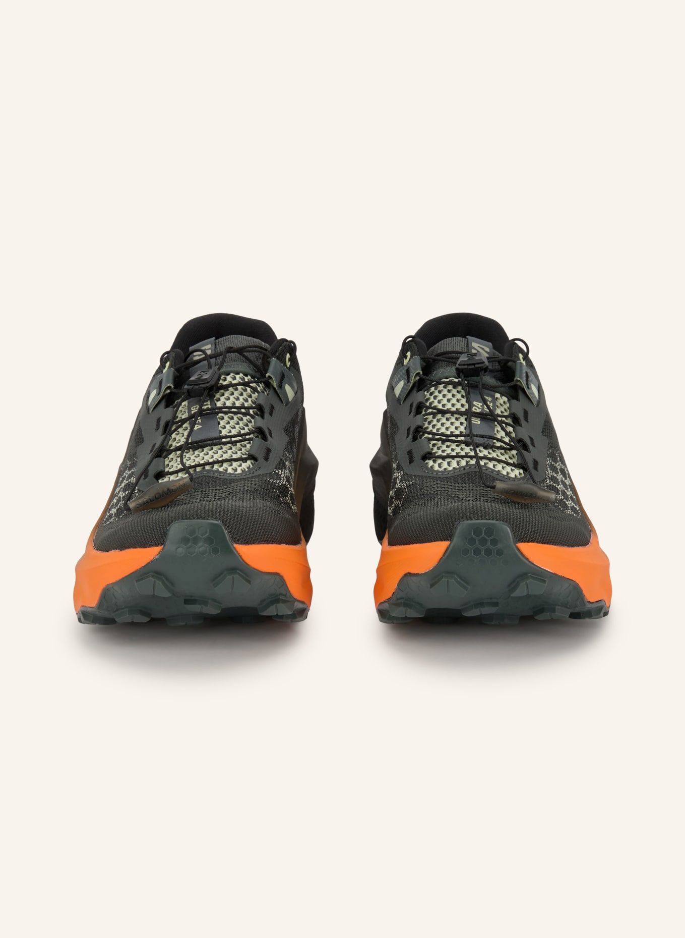 SALOMON ULTRA GLIDE 4 Trail running shoes: BLACK / LIGHT YELLOW