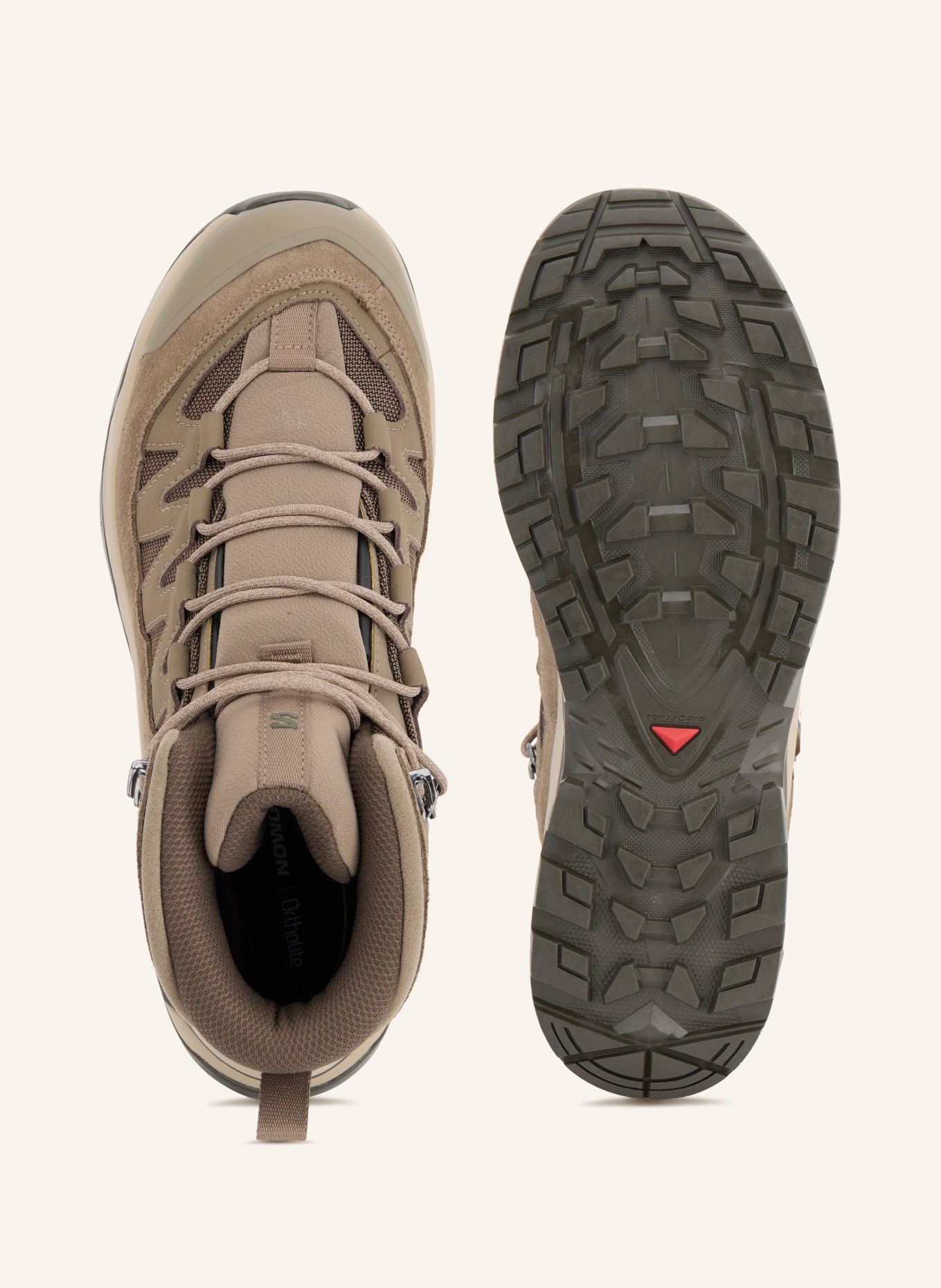 SALOMON Wandelschoenen QUEST ECHO GTX: TAUPE / MARRON FONCÉ