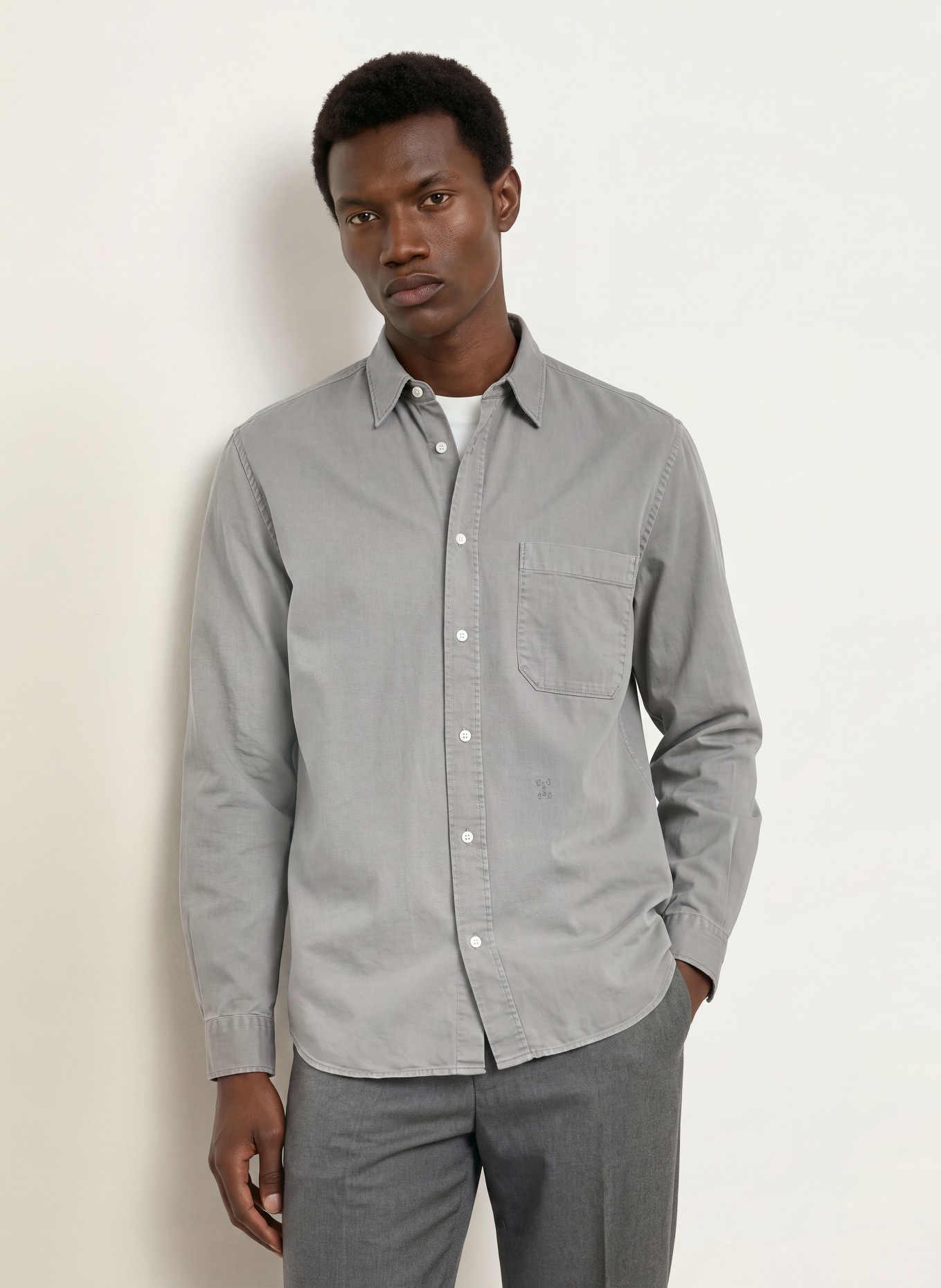 CLOSED Hemd Comfort Fit: GRAU