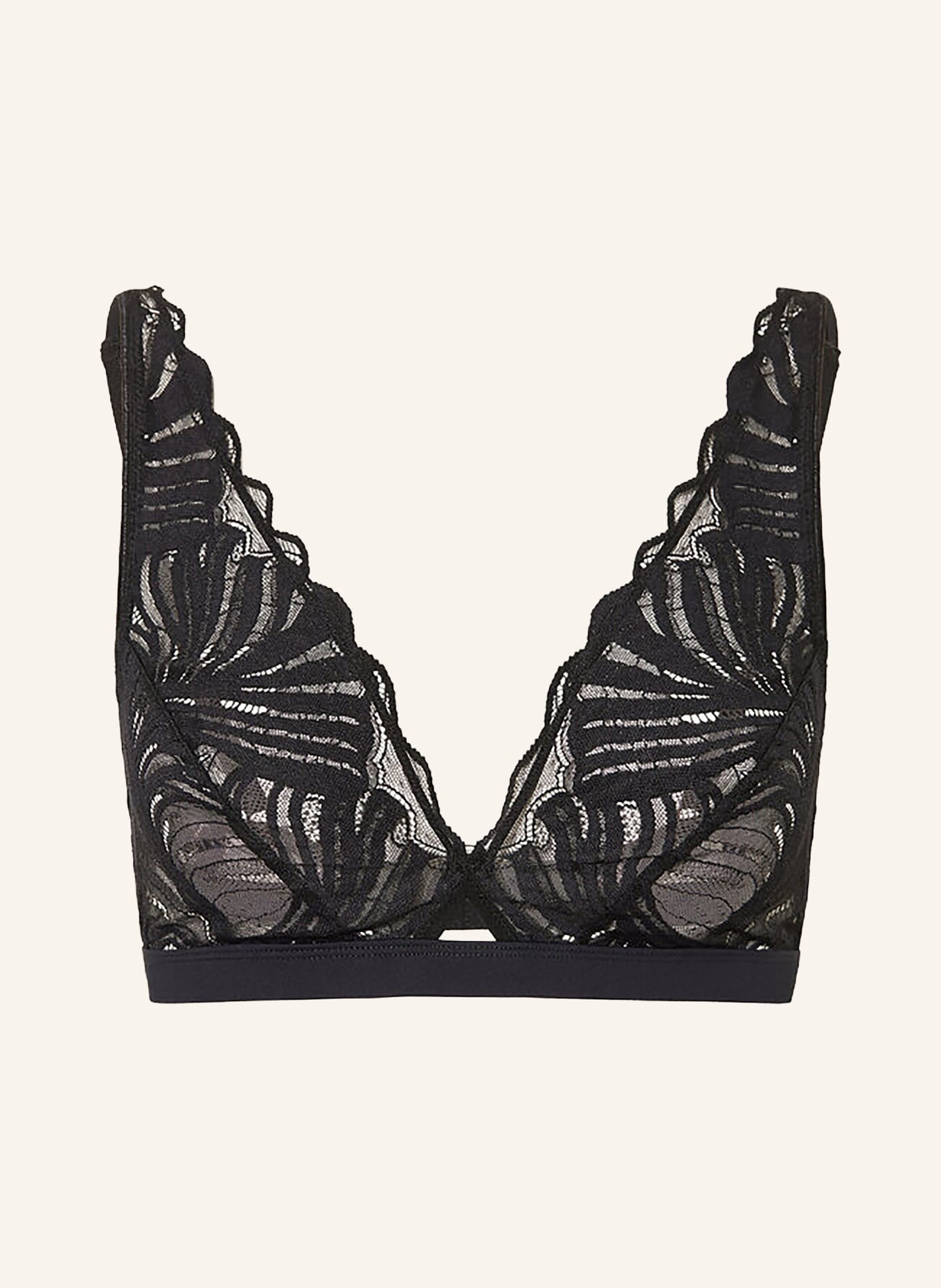 FALKE DELICATE TOUCH triangle bra: BLACK