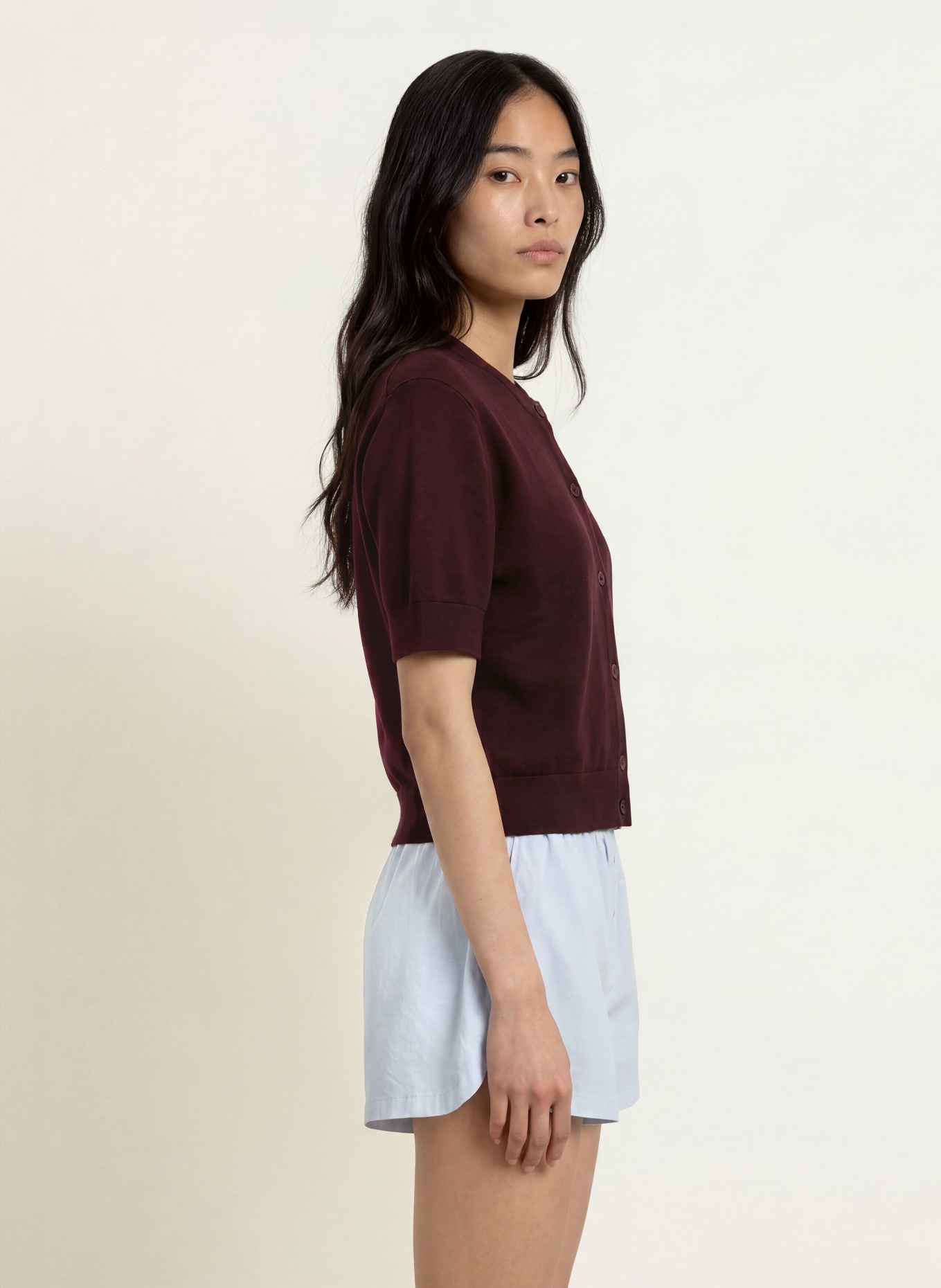 LACOSTE Cardigan: ROȘU ÎNCHIS / VERDE