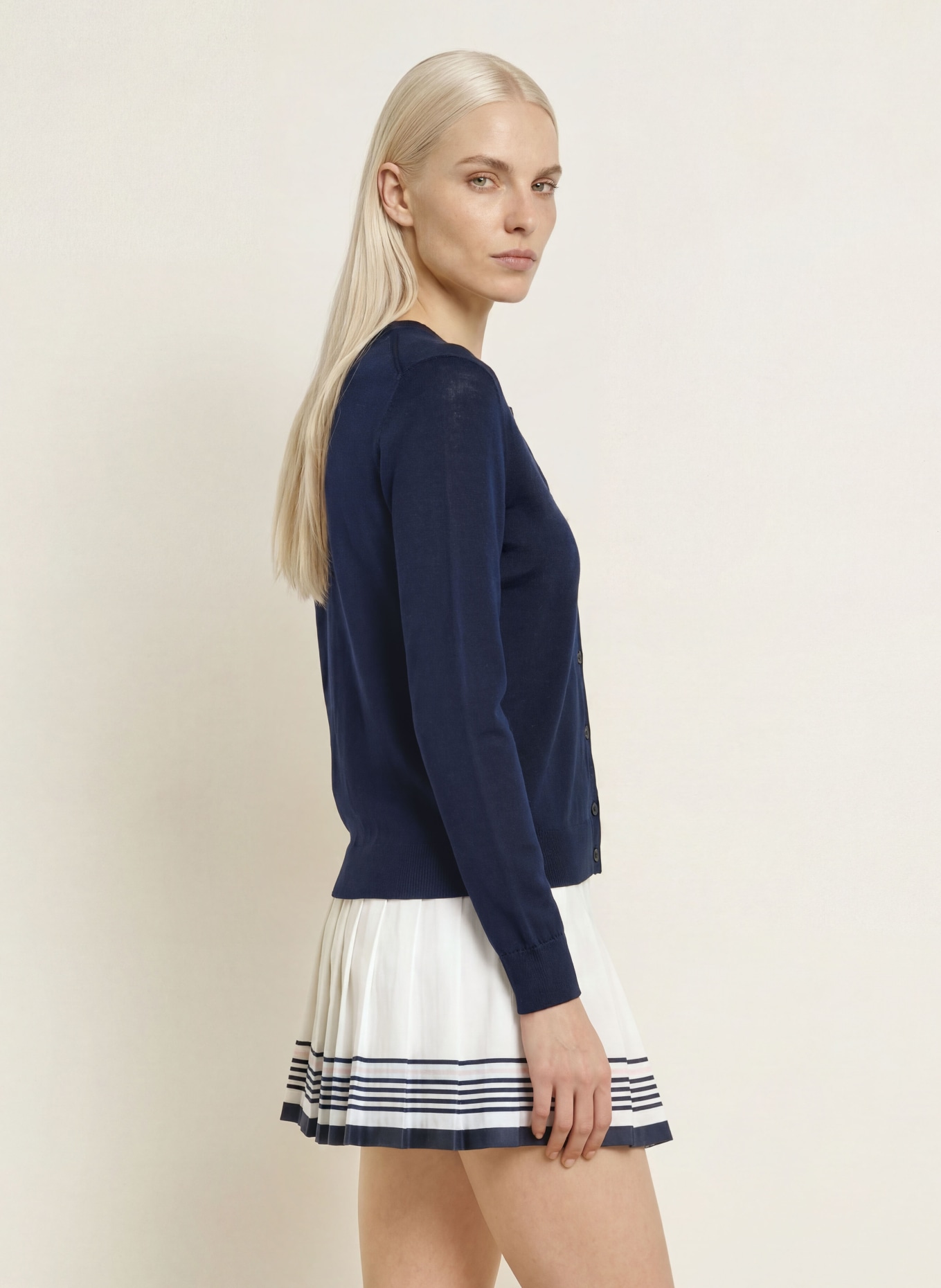 LACOSTE Cardigan: ALBASTRU ÎNCHIS