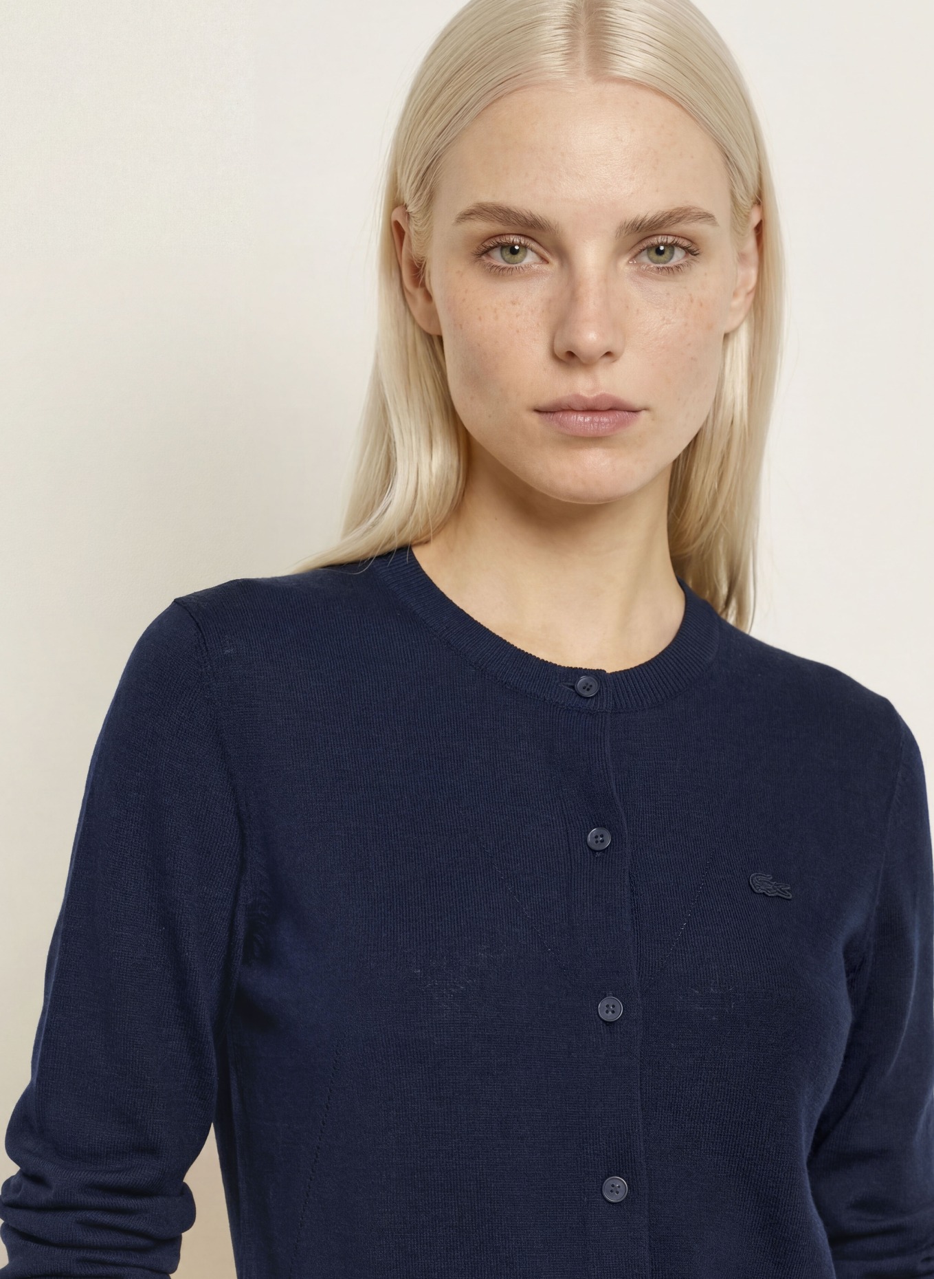 LACOSTE Cardigan: ALBASTRU ÎNCHIS