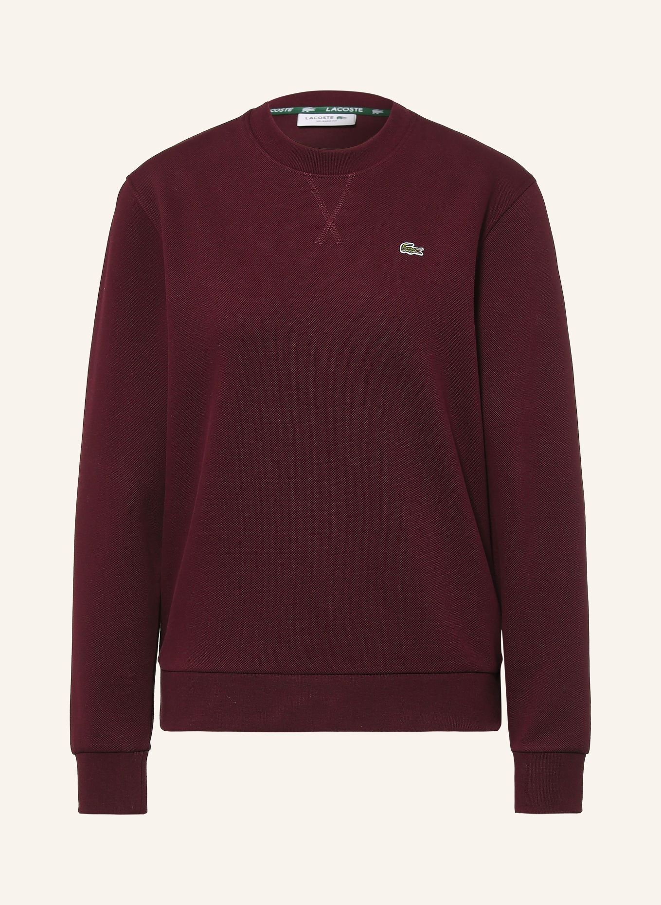 LACOSTE Sweatshirt: DARK RED