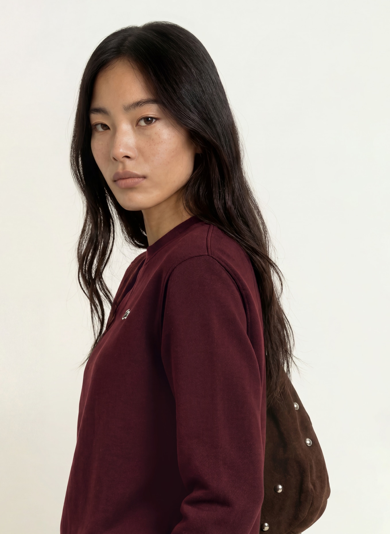 LACOSTE Sweatshirt: DARK RED