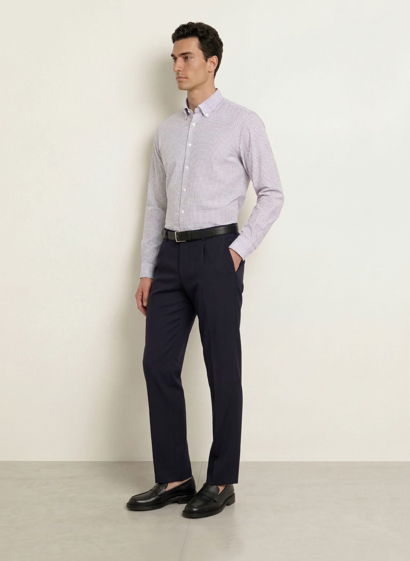 seidensticker Hemd Regular Fit: DUNKELROT / WEISS