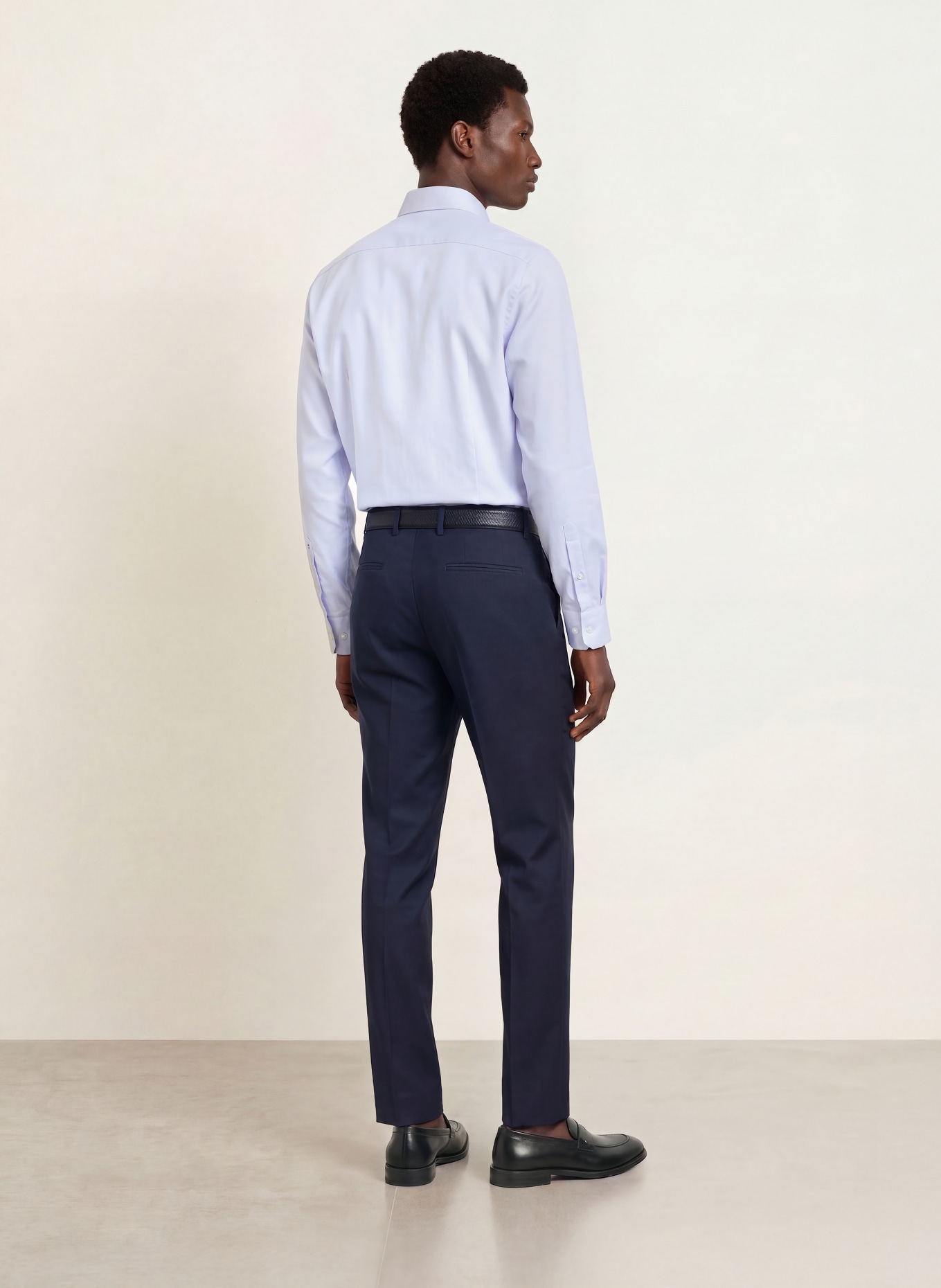 seidensticker Slim Fit-skjorta: BLÅ / VIT