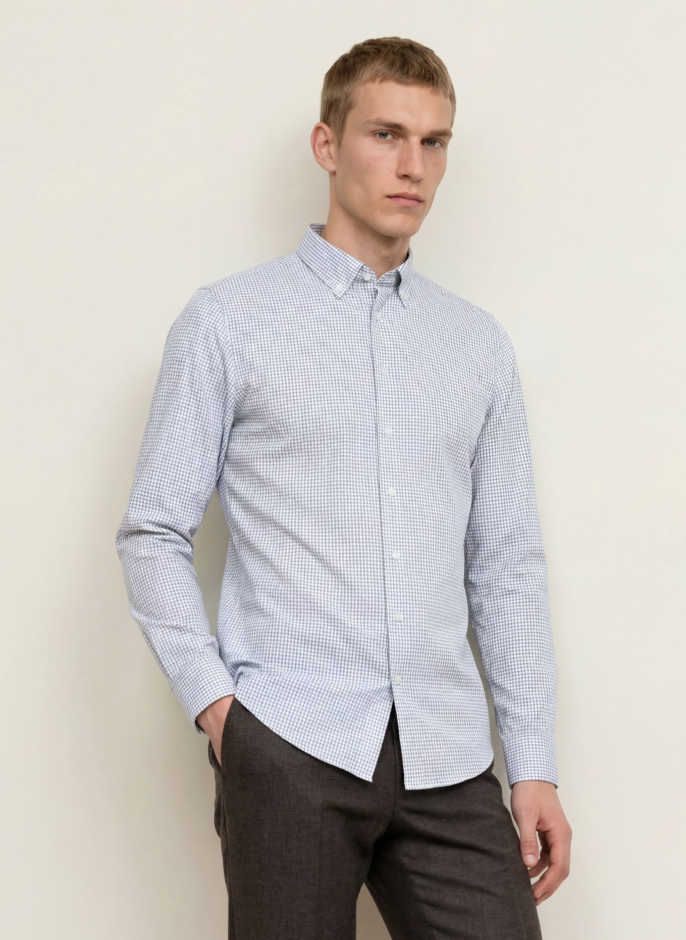 seidensticker Cămașă slim fit: VERDE ÎNCHIS / ALB