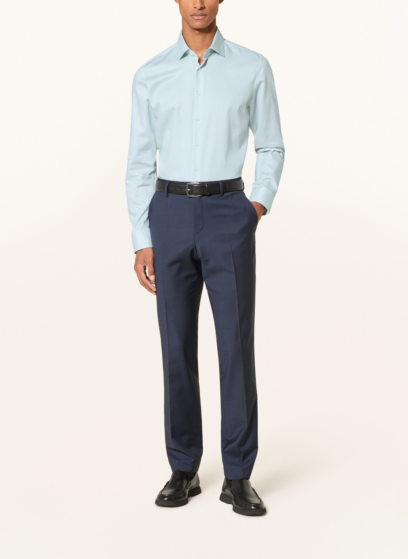 seidensticker Cămașă slim fit: VERDE DESCHIS / VERDE ÎNCHIS