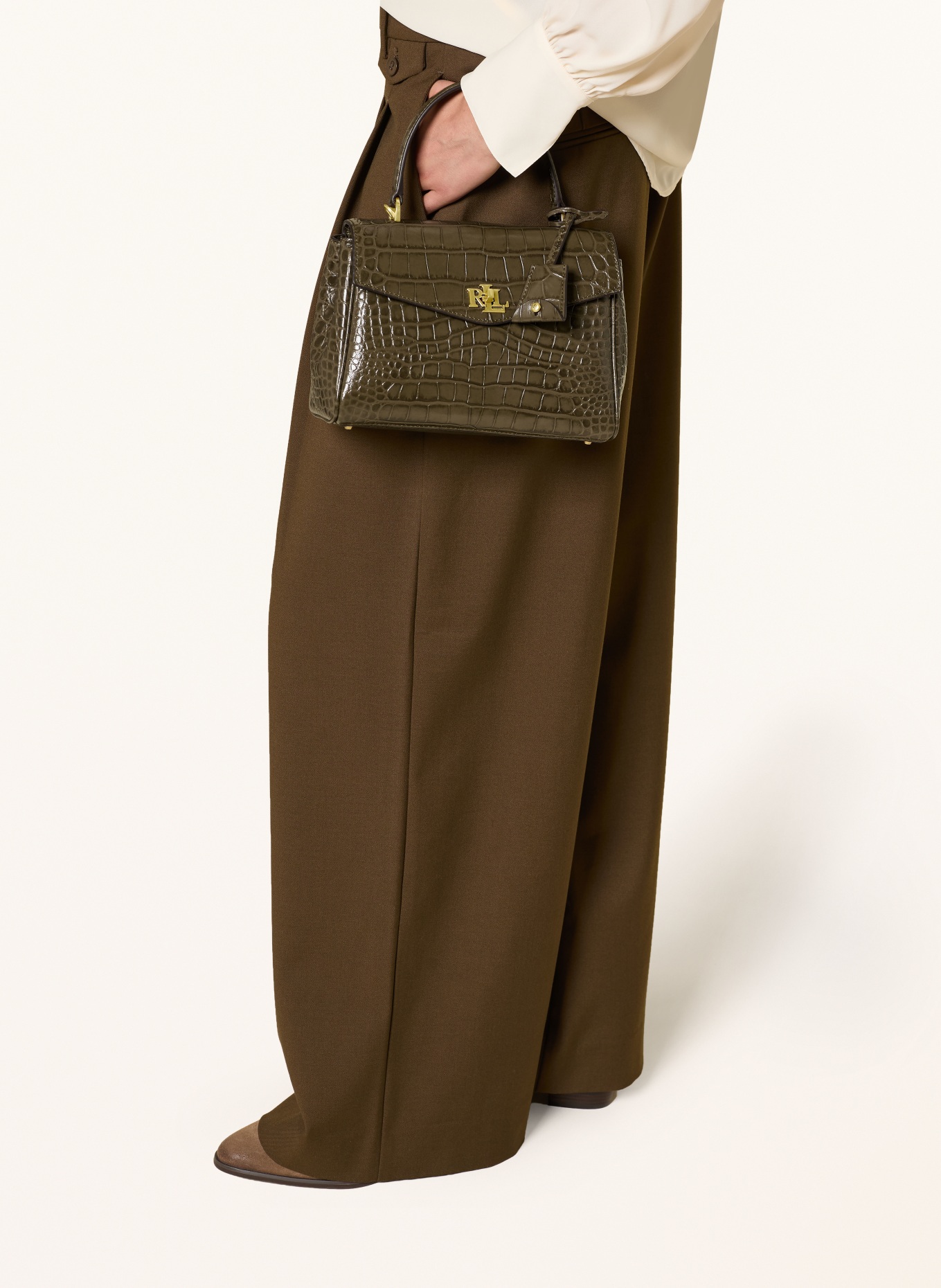 LAUREN RALPH LAUREN Crossbody bag: OLIVE