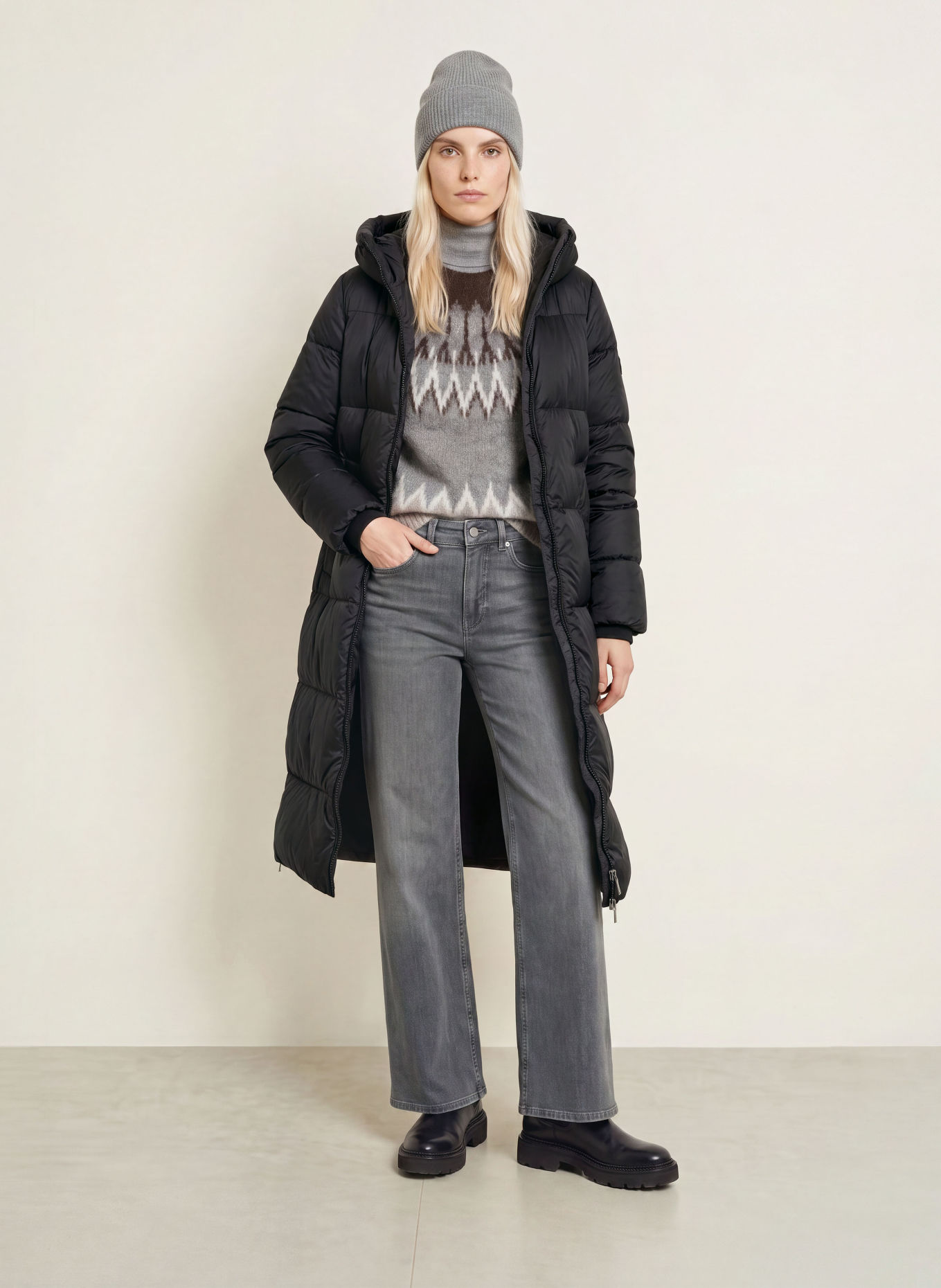 darling harbour Steppmantel: BLACK