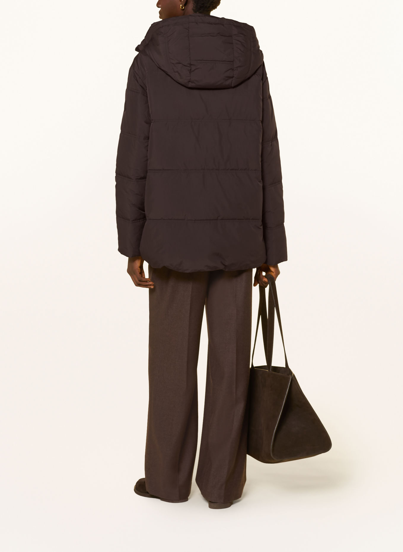 darling harbour Quiltet jakke: DARK BROWN