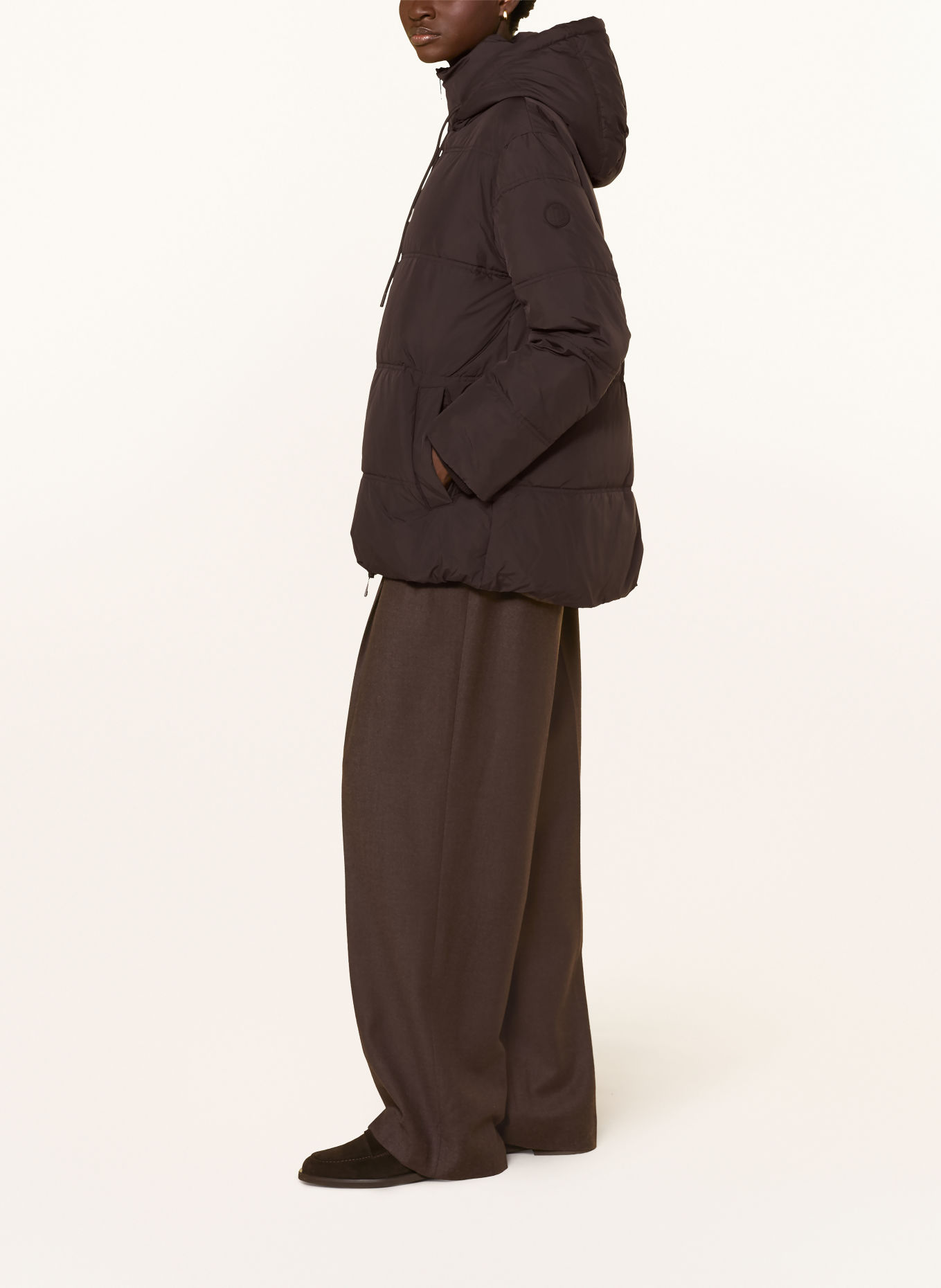 darling harbour Quiltet jakke: DARK BROWN