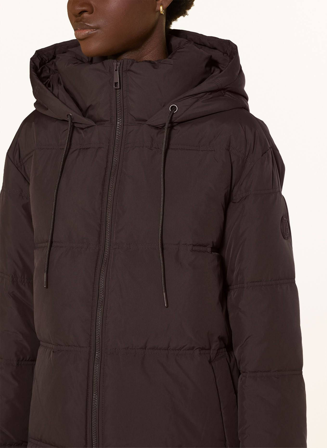 darling harbour Quiltet jakke: DARK BROWN