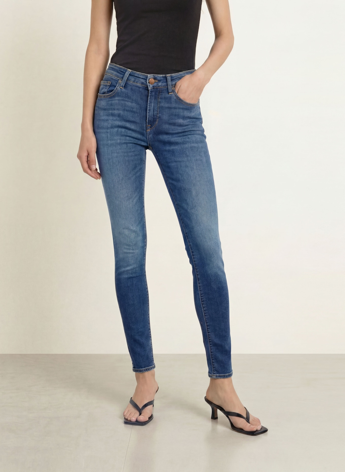 REPLAY Skinny jeans NEW LUZ: 009 MEDIUM BLUE
