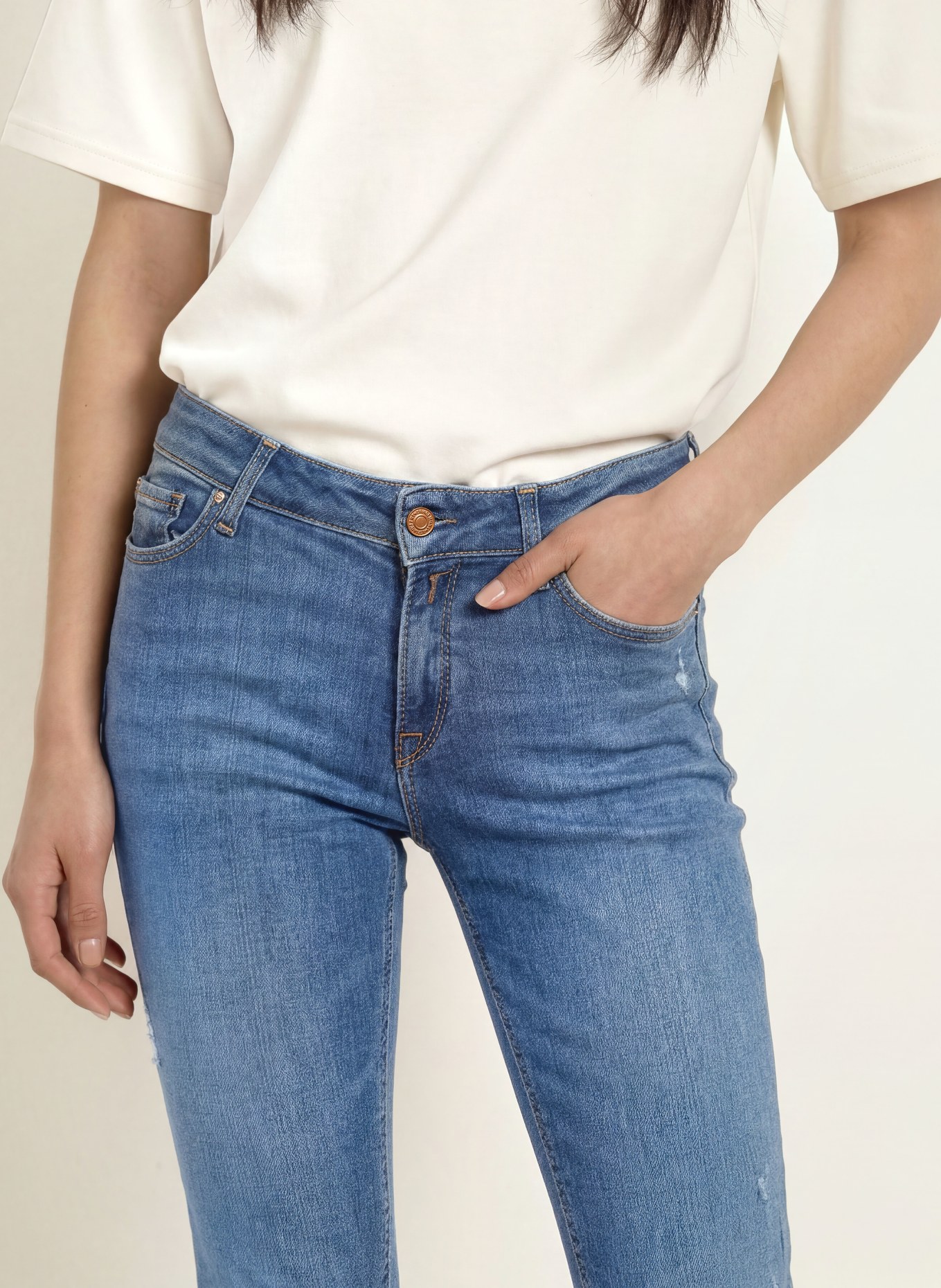 REPLAY Skinny jeans NEW LUZ: C010 Light Blue