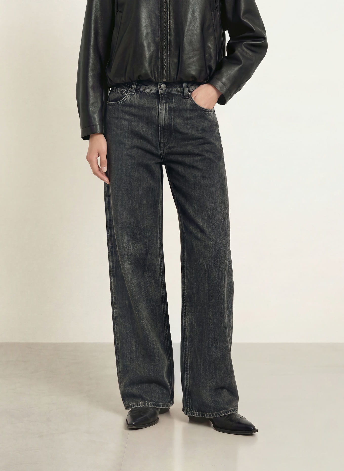 REPLAY Jeans med brede ben CARY: C097 DARK GREY