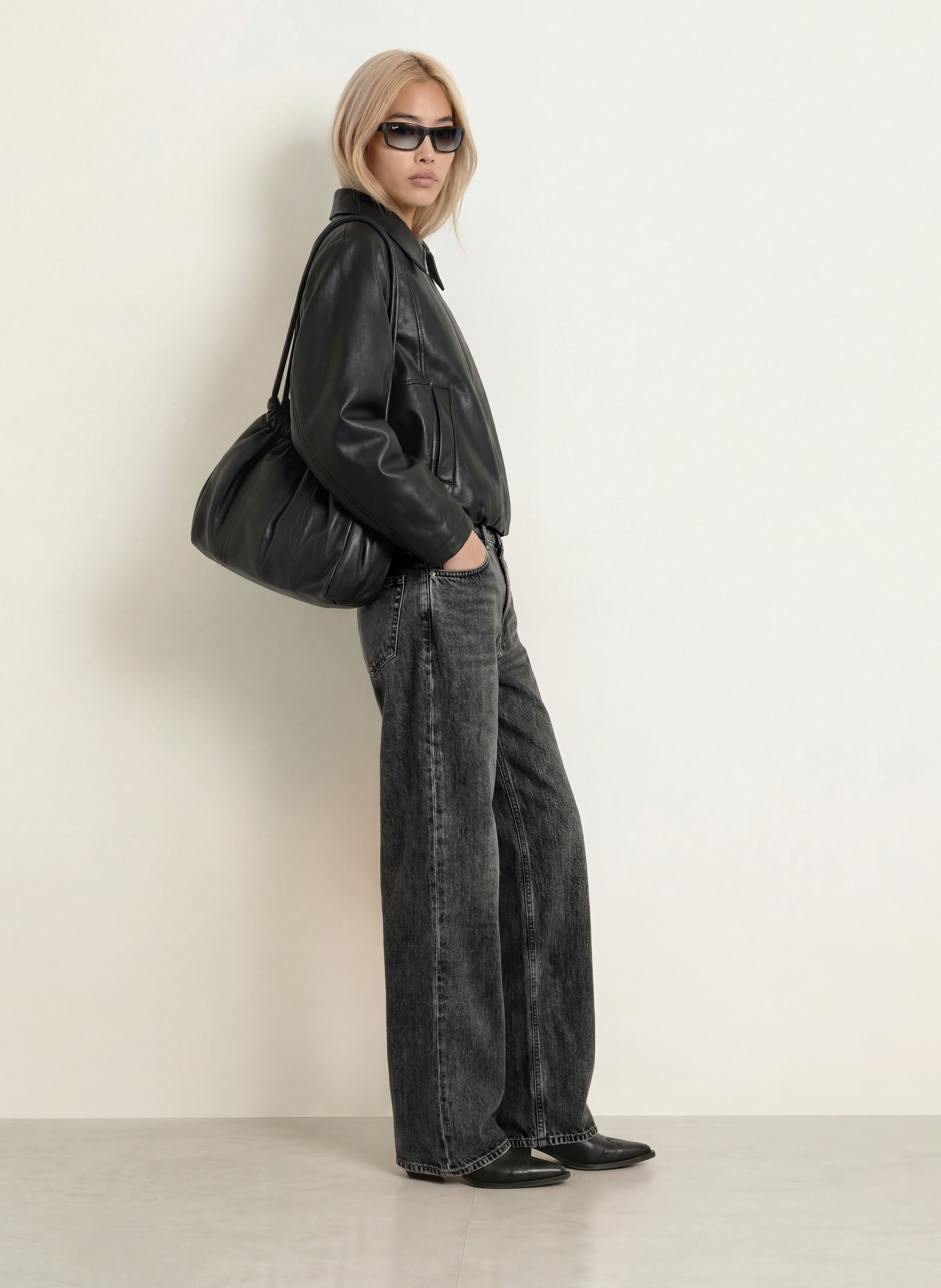REPLAY Jeans med brede ben CARY: C097 DARK GREY