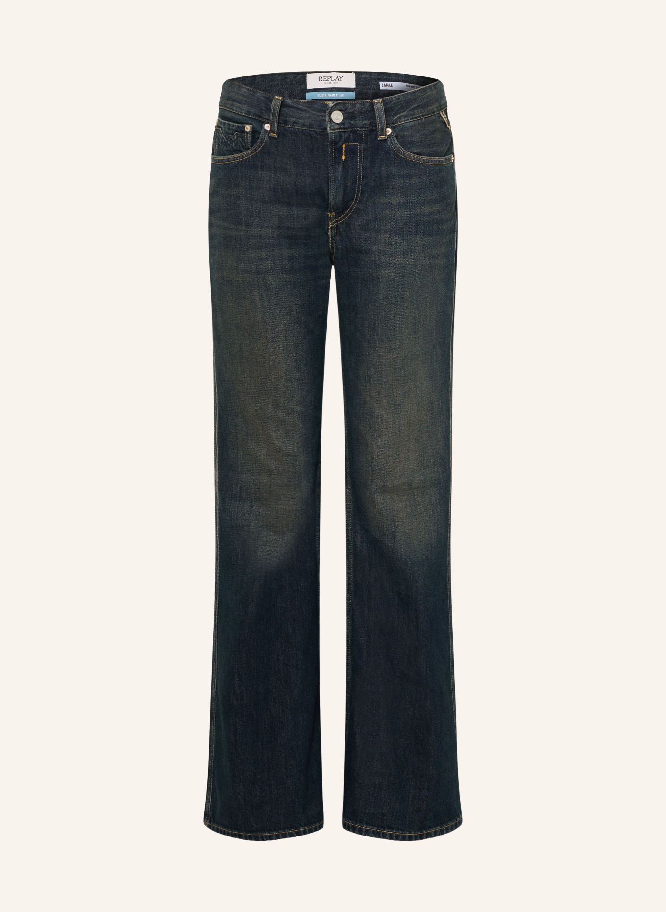 REPLAY Flared Jeans JANCE: C007 DARK BLUE
